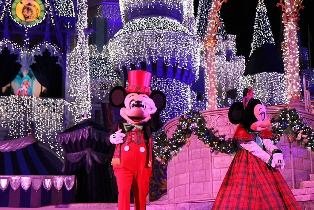 Castle Dreamlights and Cinderella's Holiday Wish photos and video