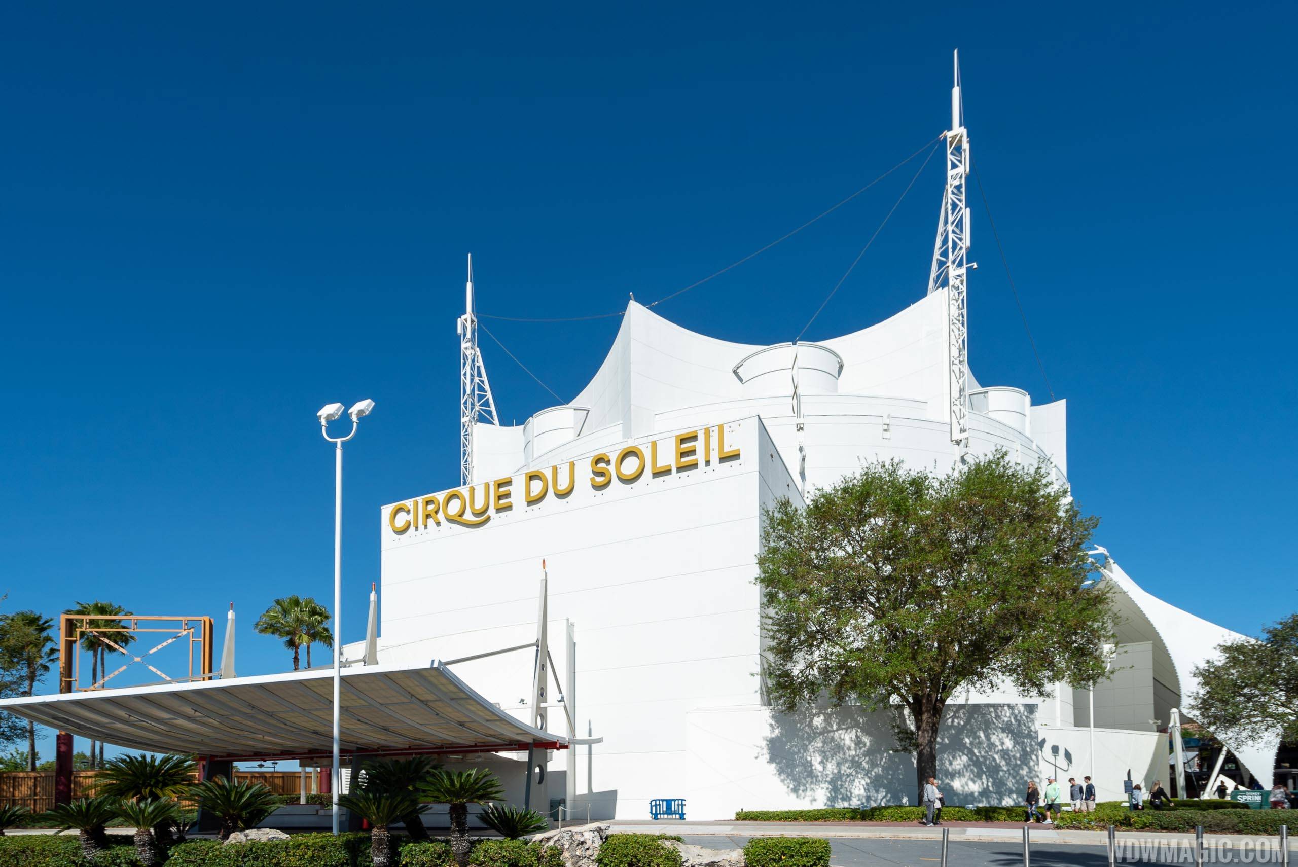 PHOTOS - New signs up on the Cirque du Soleil building at Disney Springs