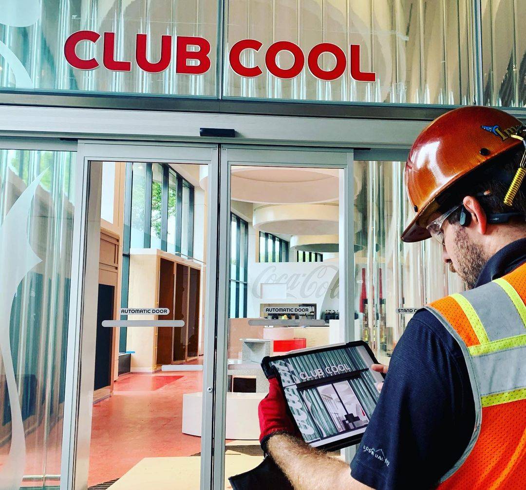 Inside the new Club Cool during construction