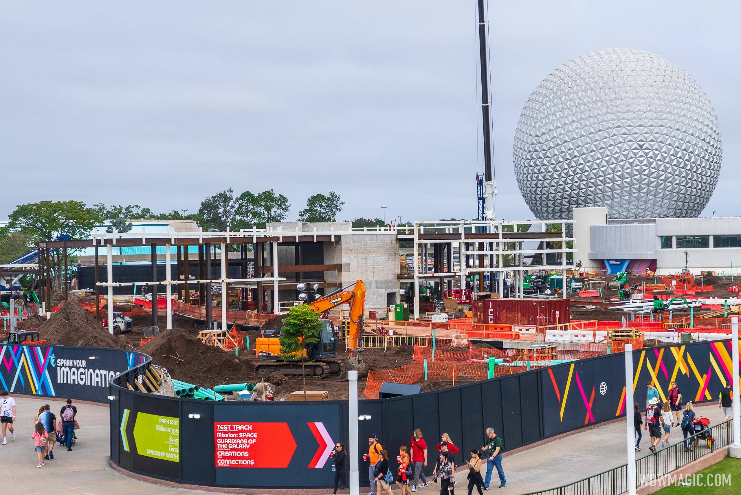 Latest look at CommuniCore Hall construction from EPCOT