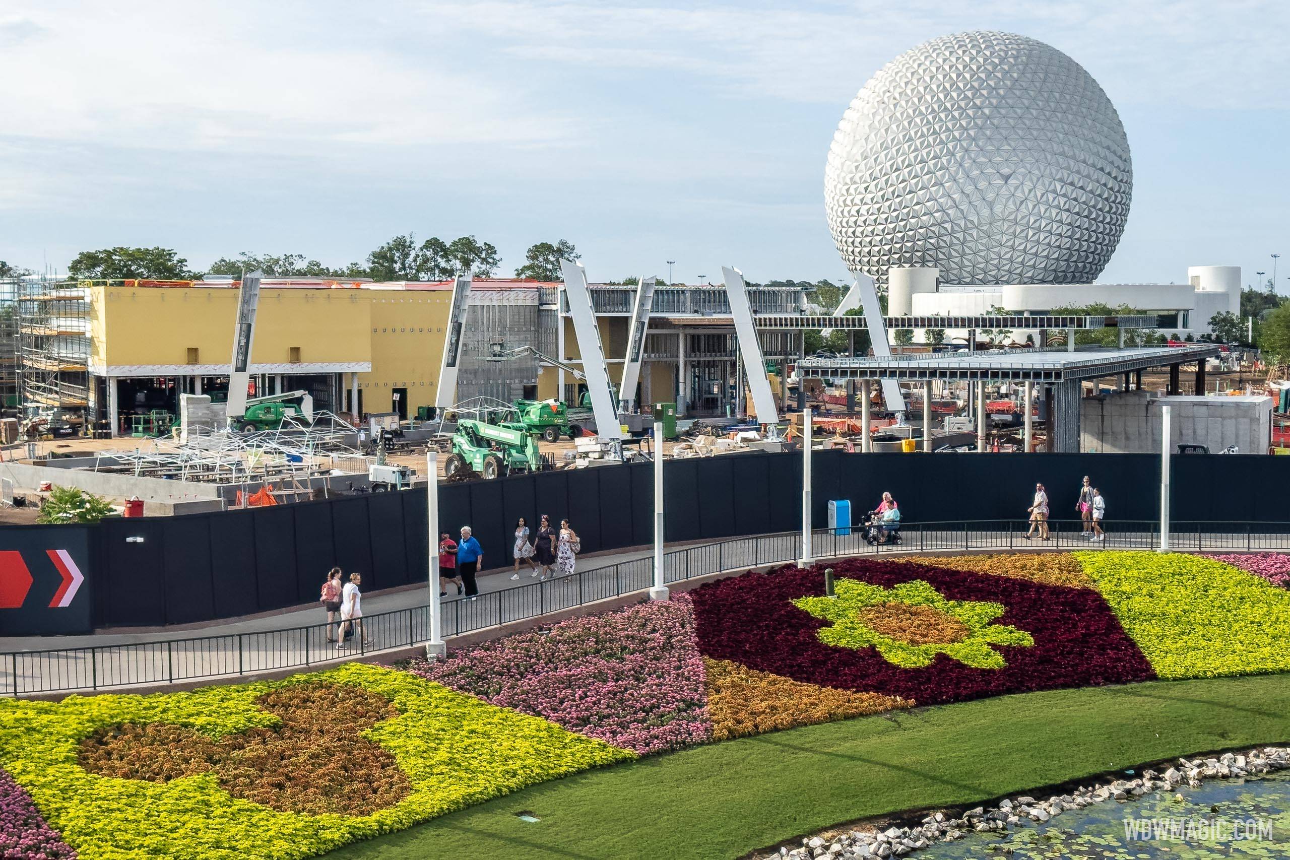 Massive lighting towers added in World Celebration at EPCOT