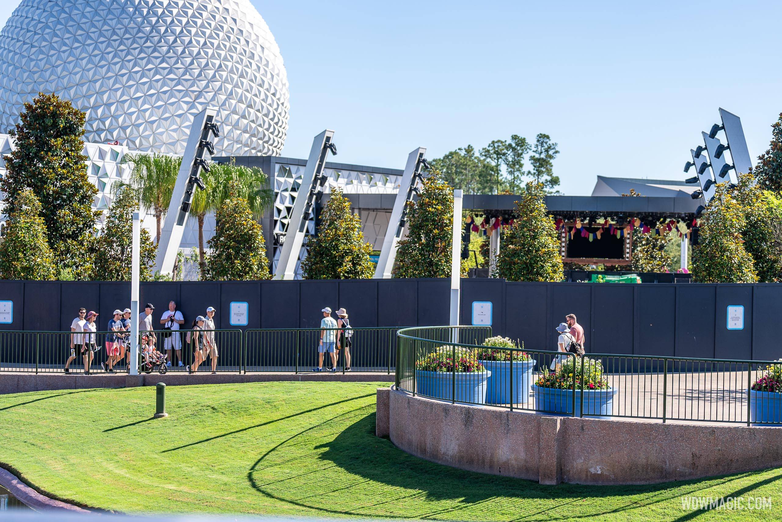 Encanto Show stage preparations at EPCOT May 23 2024