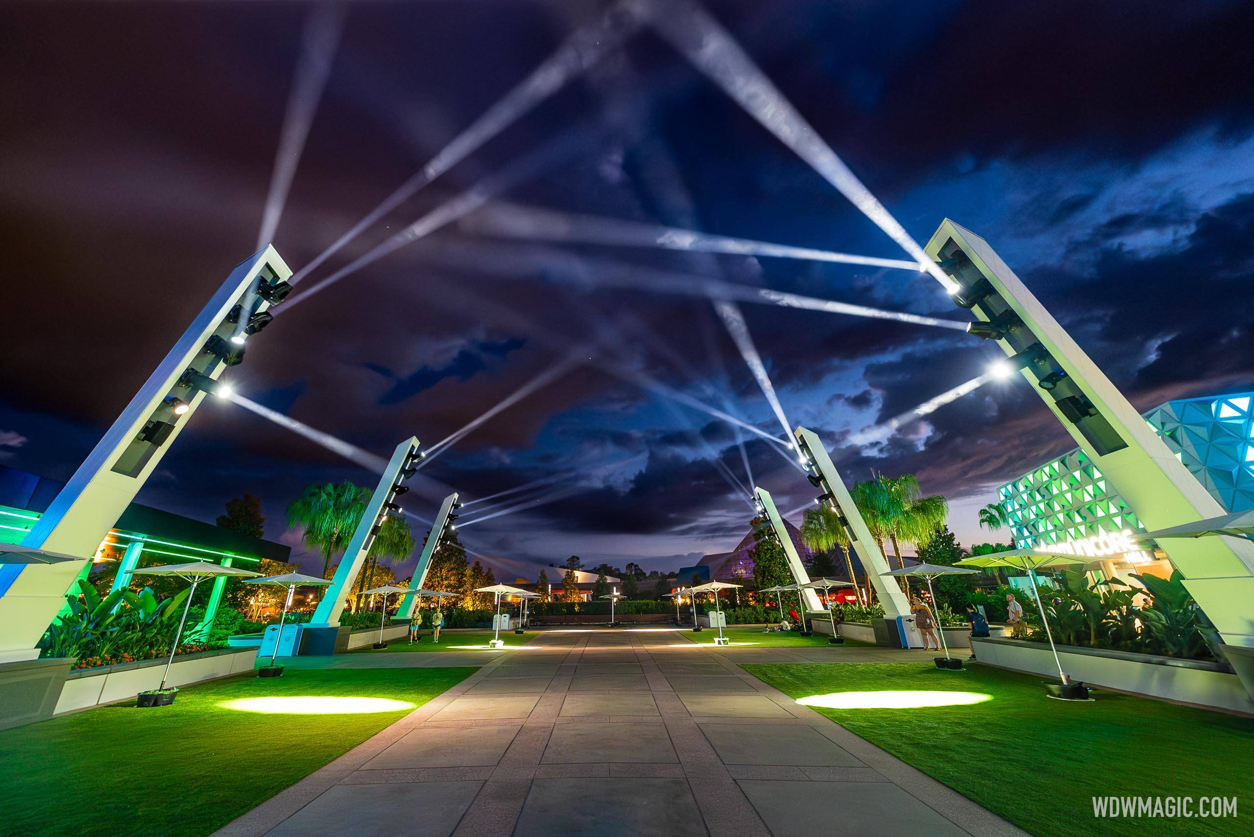 A Look at the New Lighting Design at EPCOT's CommuniCore Hall and Plaza
