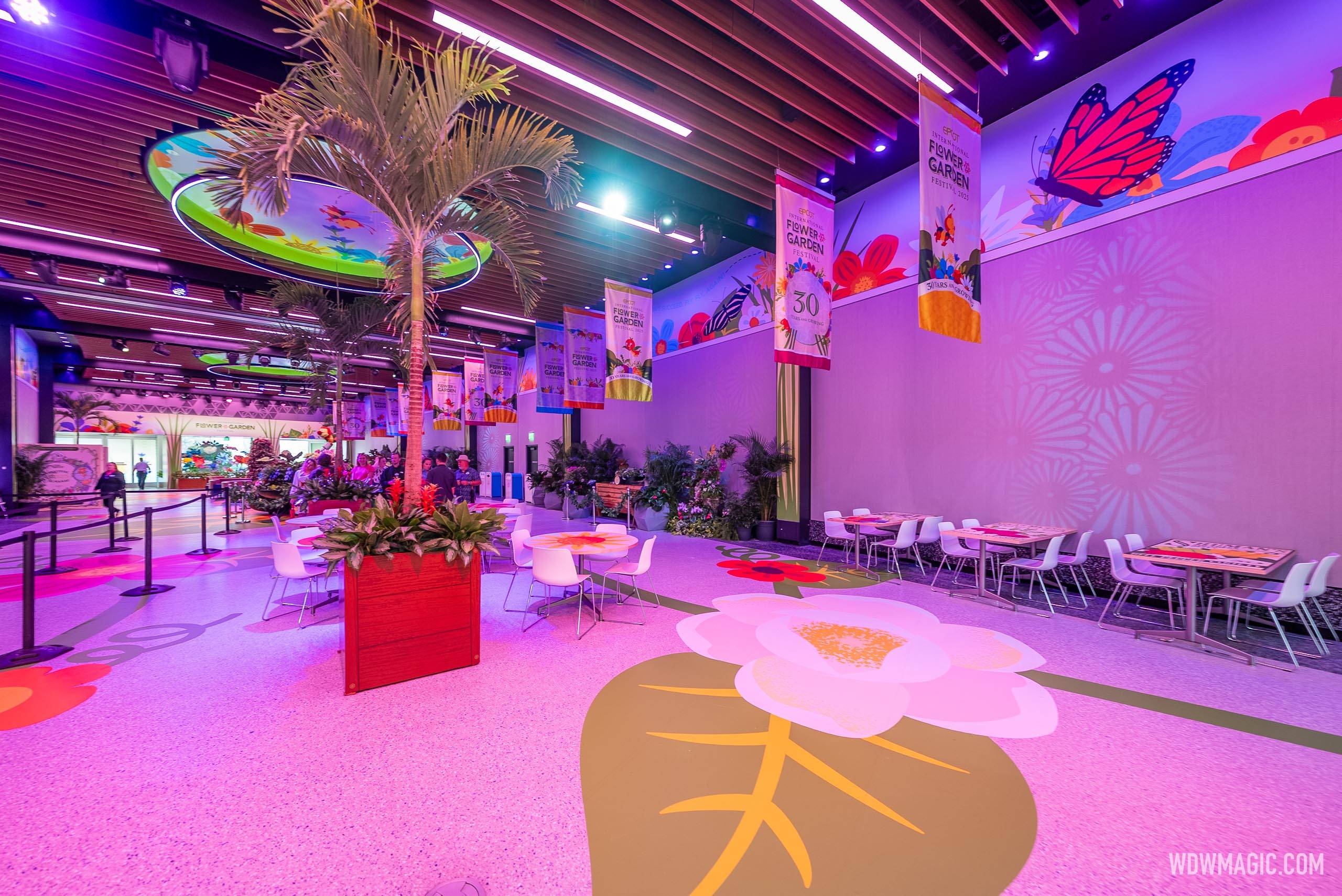 CommuniCore Hall for EPCOT's 2025 Flower and Garden Festival