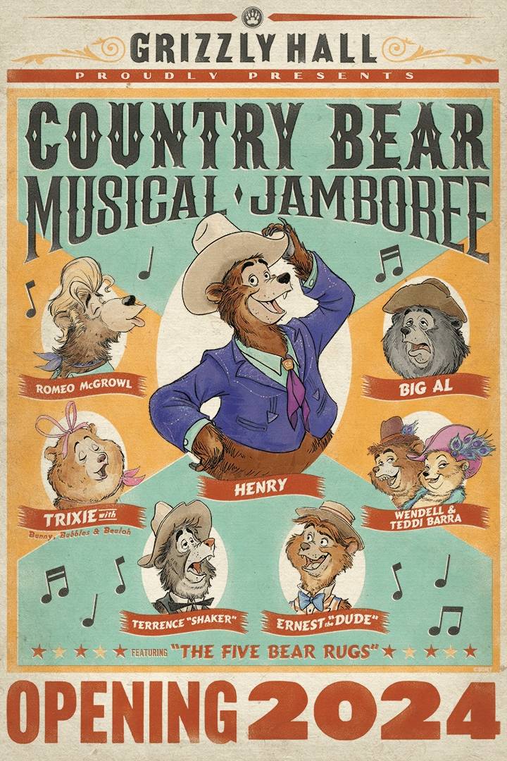New Country Bear Jamboree 2024 poster