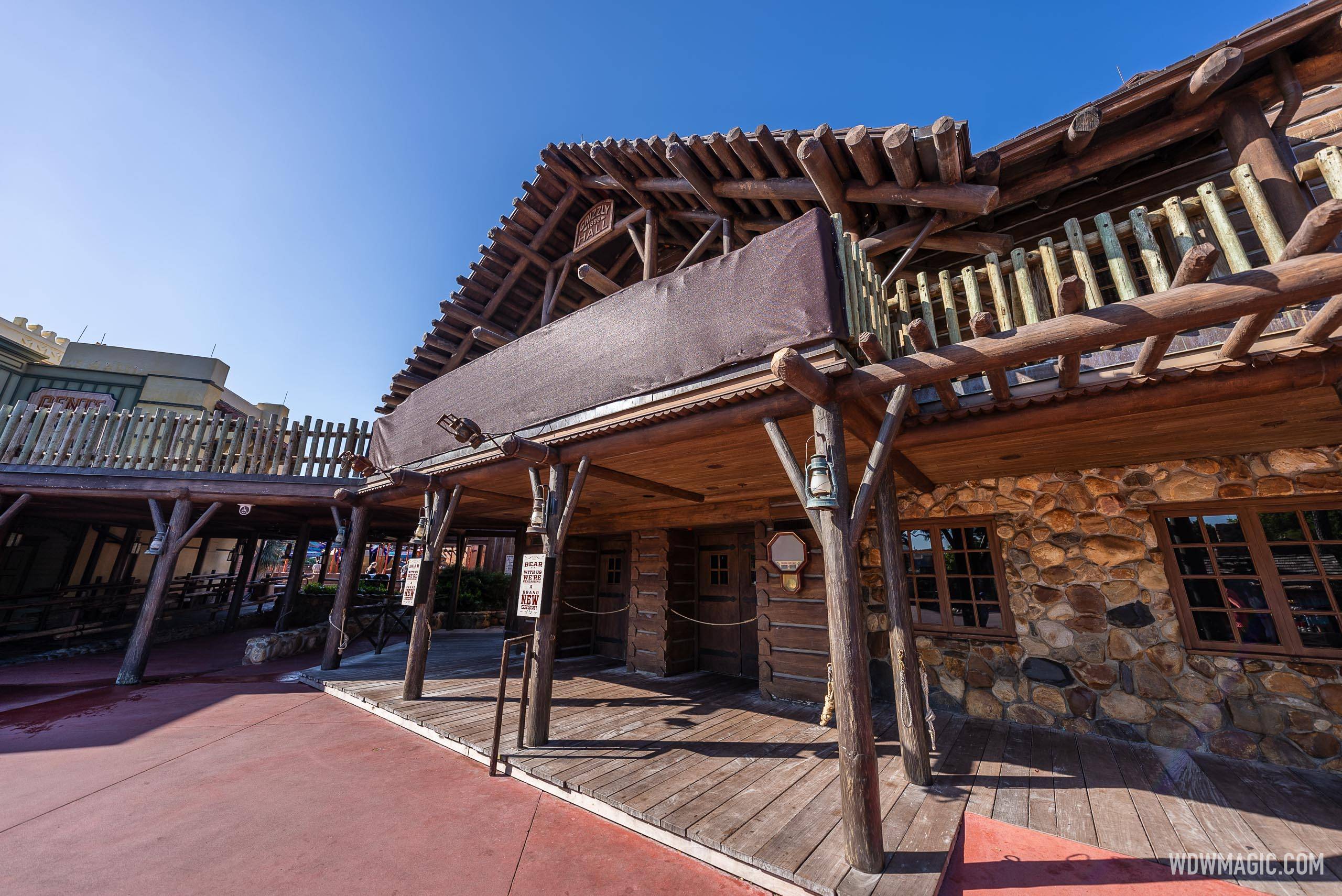 Country Bear's Grizzly Hall at Magic Kingdom Set for New Exterior Theming