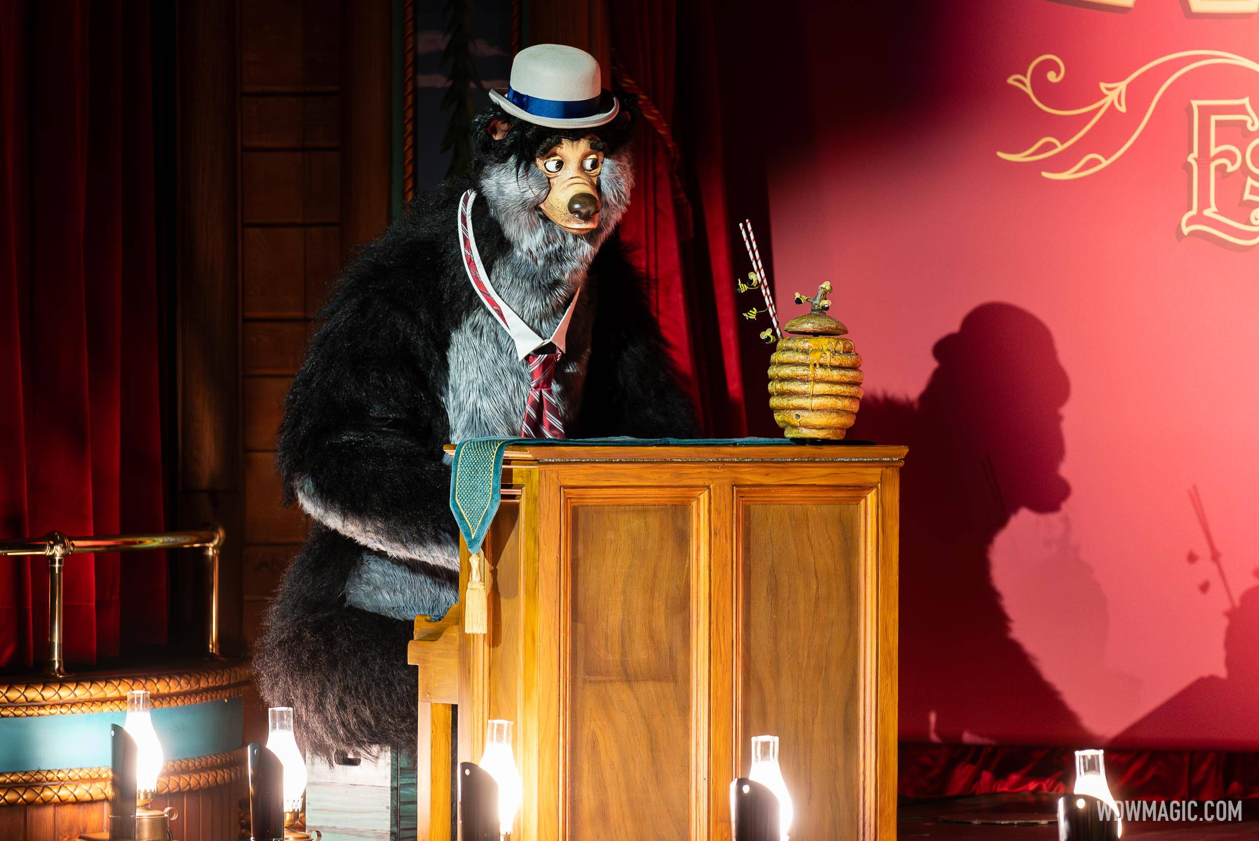 Country Bears' Romeo McGrowl Now Appearing for Meet and Greets at Magic Kingdom