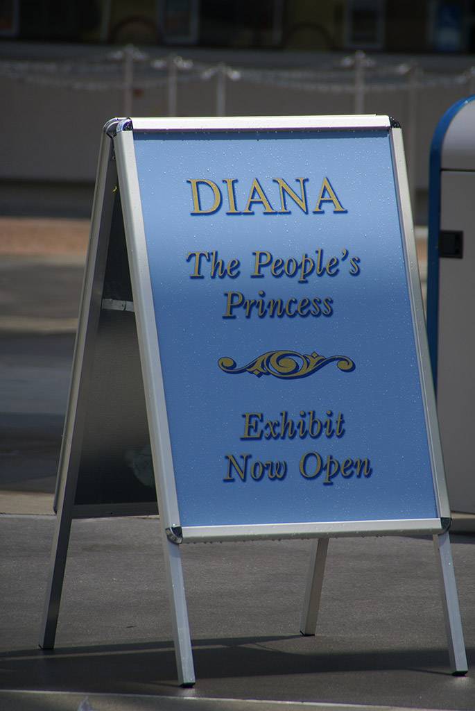 DIANA - The People's Princess signage and exterior