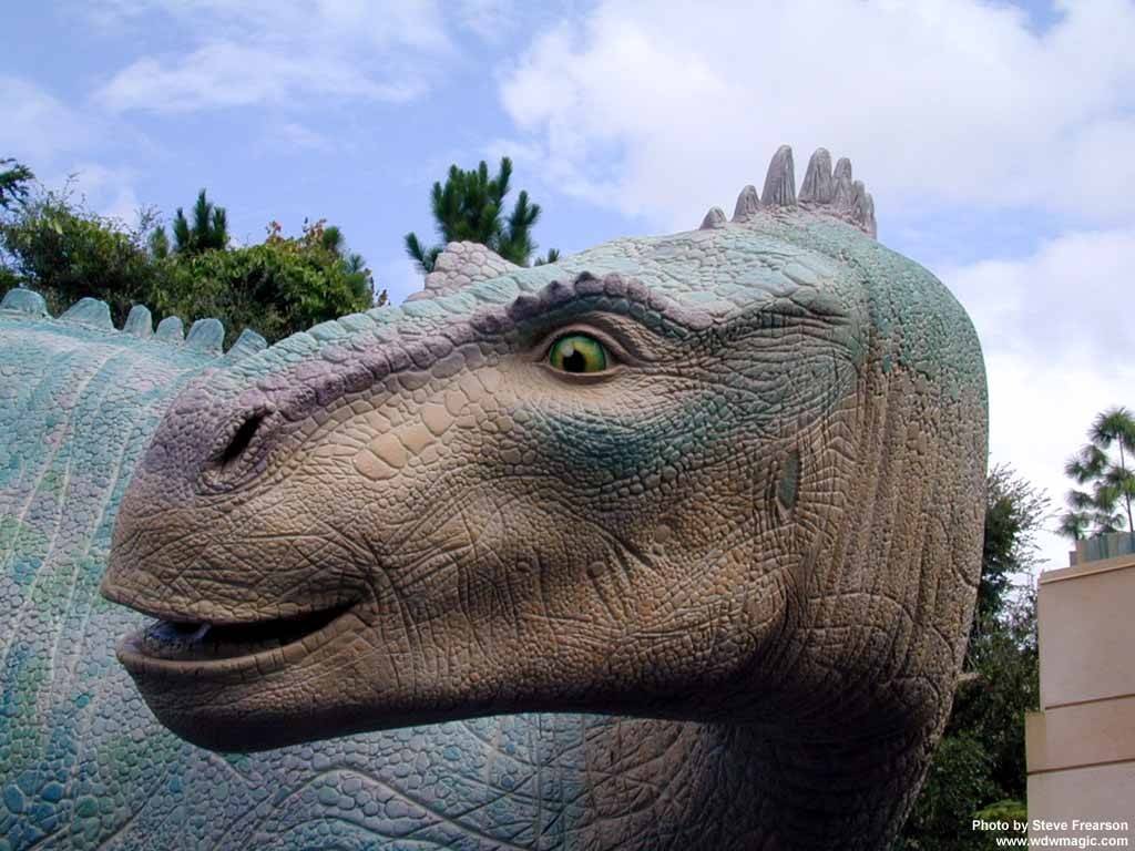 Aladar, outside The Dinosaur ride, Disney's Animal Kingdom.