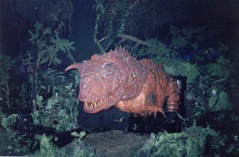 Dinosaur backstage