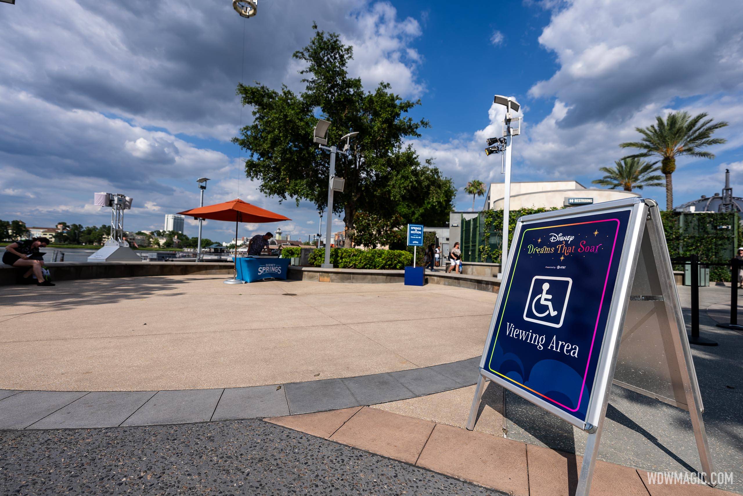 Disney Dreams That Soar wheelchair entrance in Food Truck Park