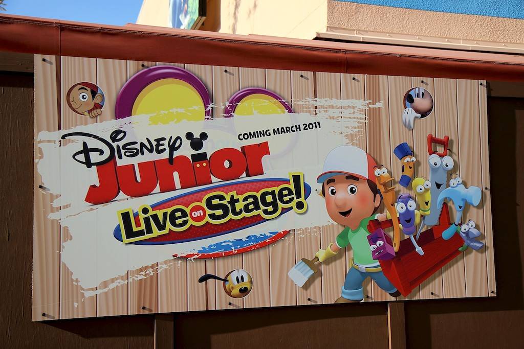 A look at the 'Disney Junior - Live on Stage!' building, now set to open March 4