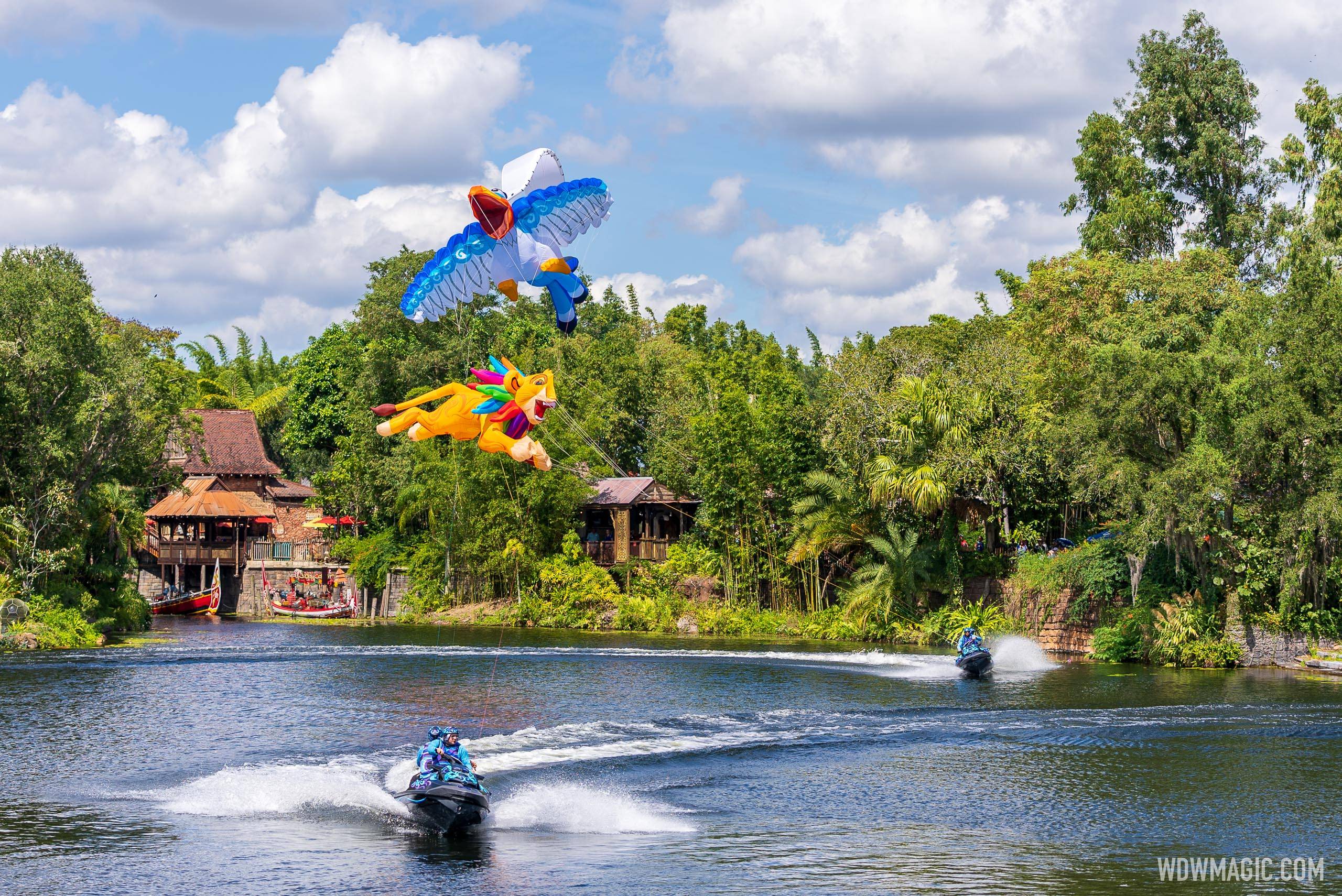 Disney KiteTails daytime show flying into Disney's Animal Kingdom for the 50th anniversary
