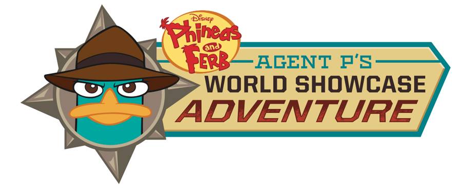 'Disney Phineas and Ferb - Agent P's World Showcase Adventure' logo