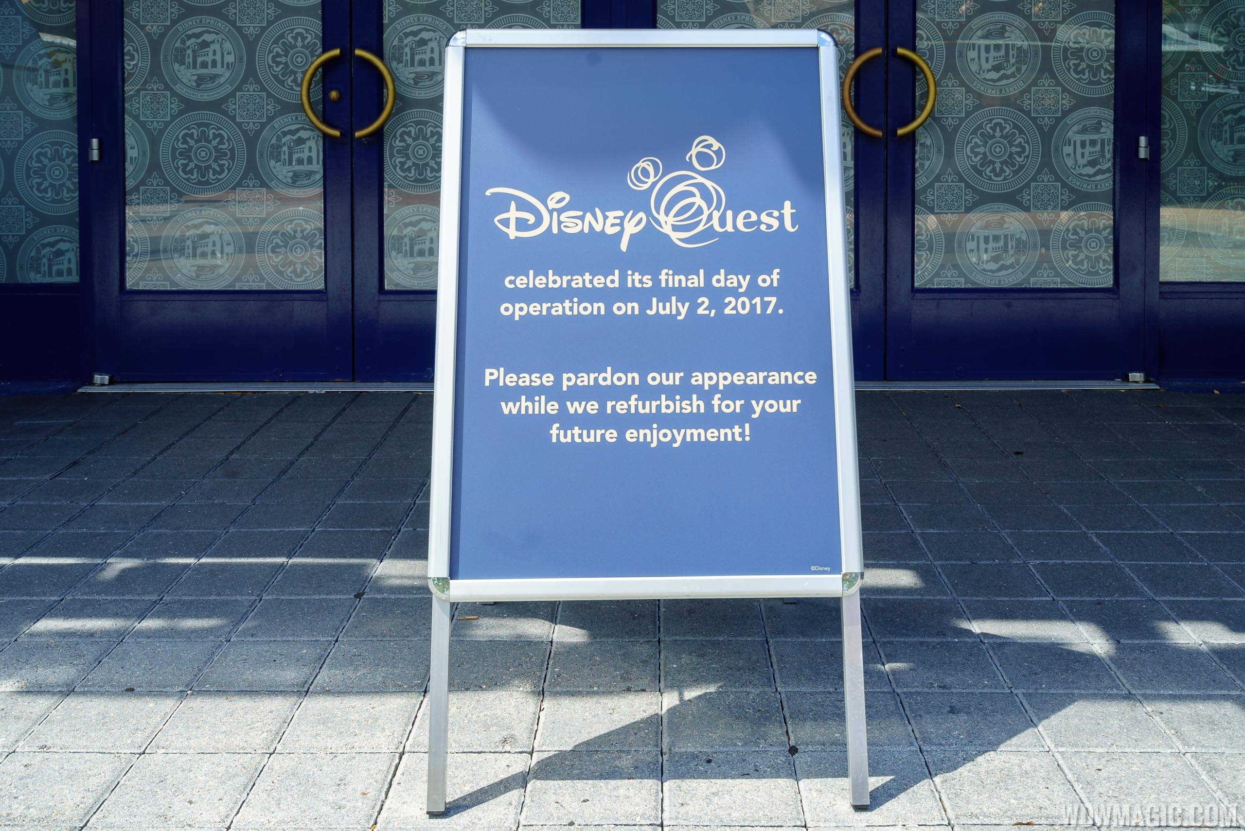 Closed Disney Quest