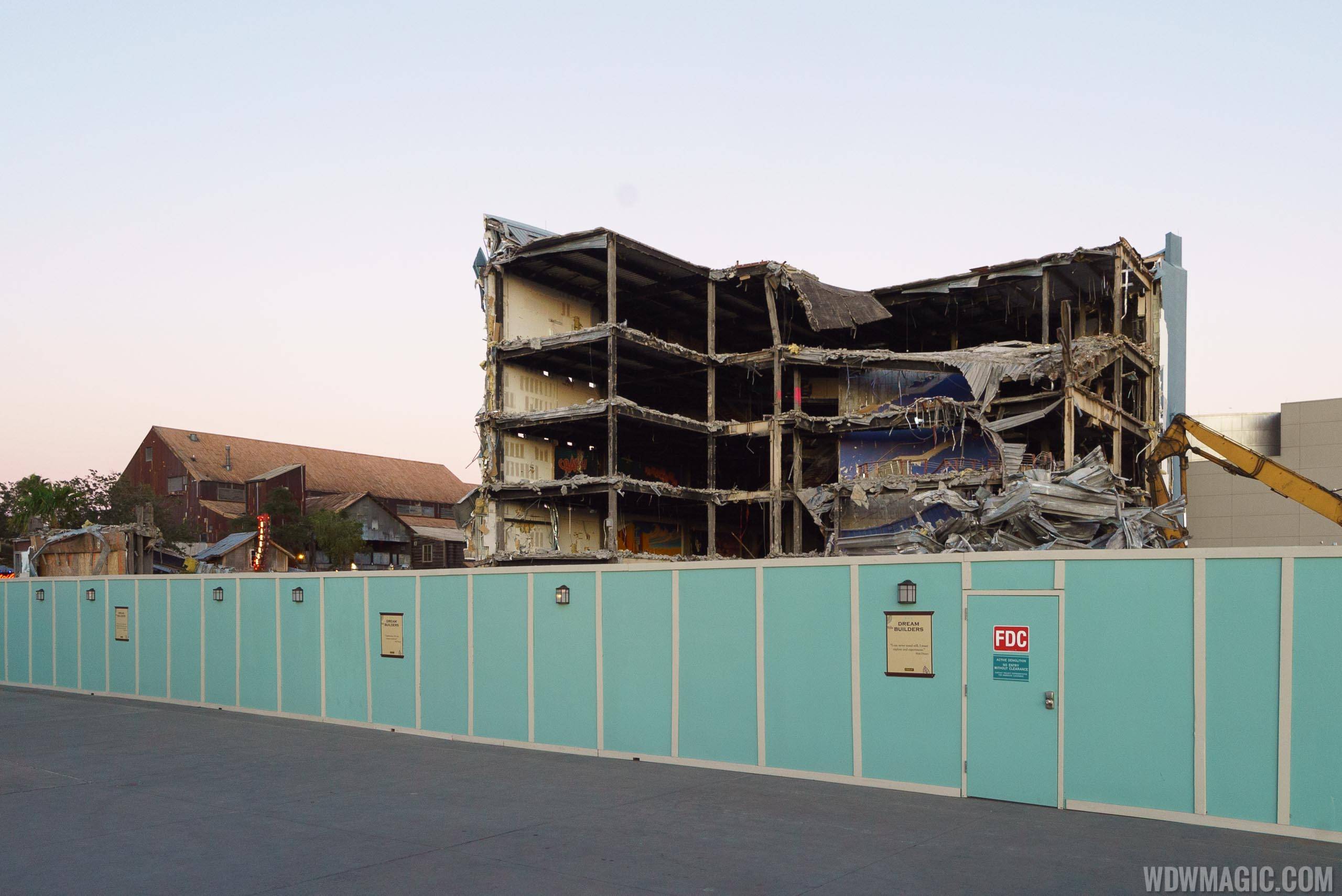 Disney Quest main building demolition