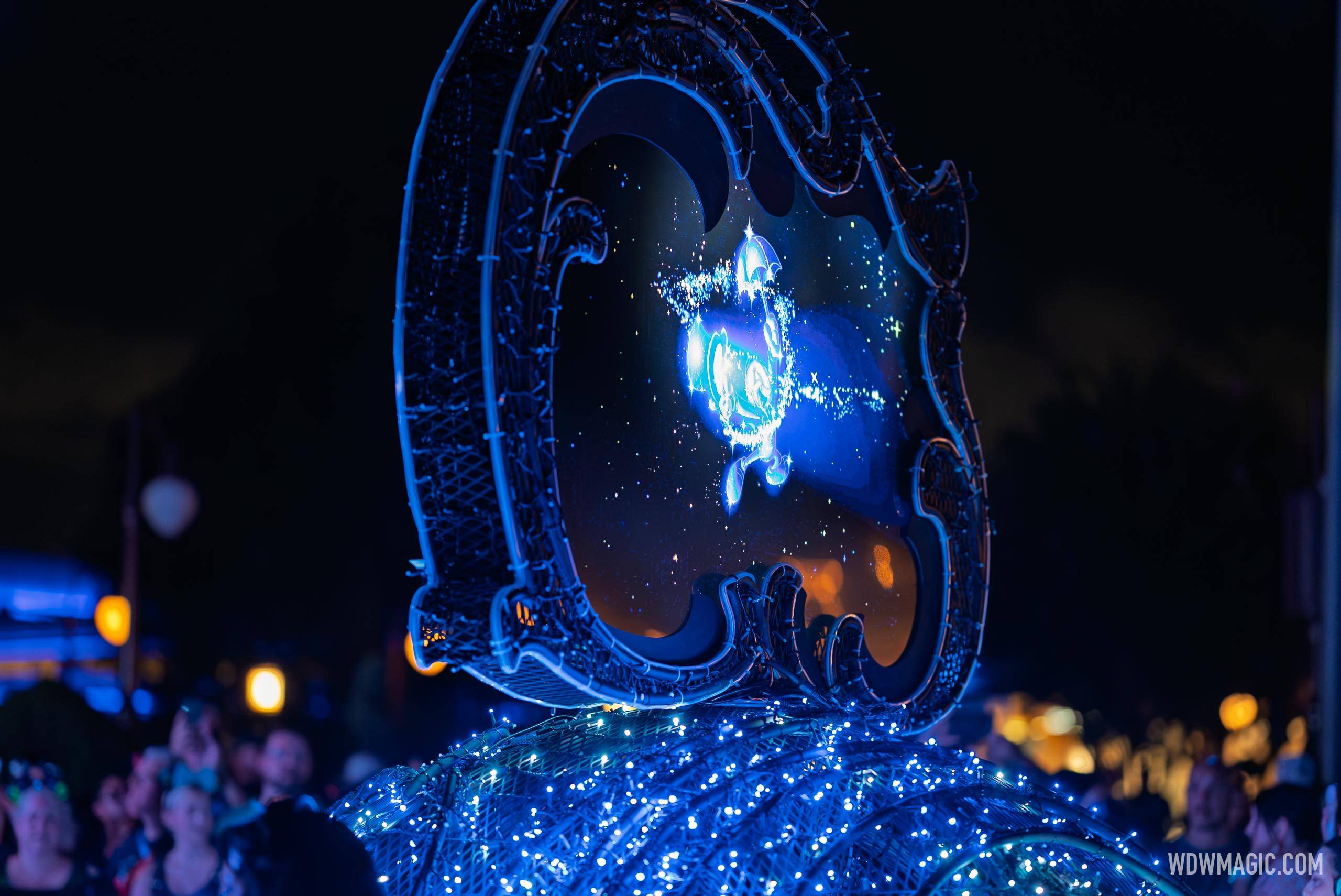 Jiminy Cricket on the Disney Starlight Logo Float