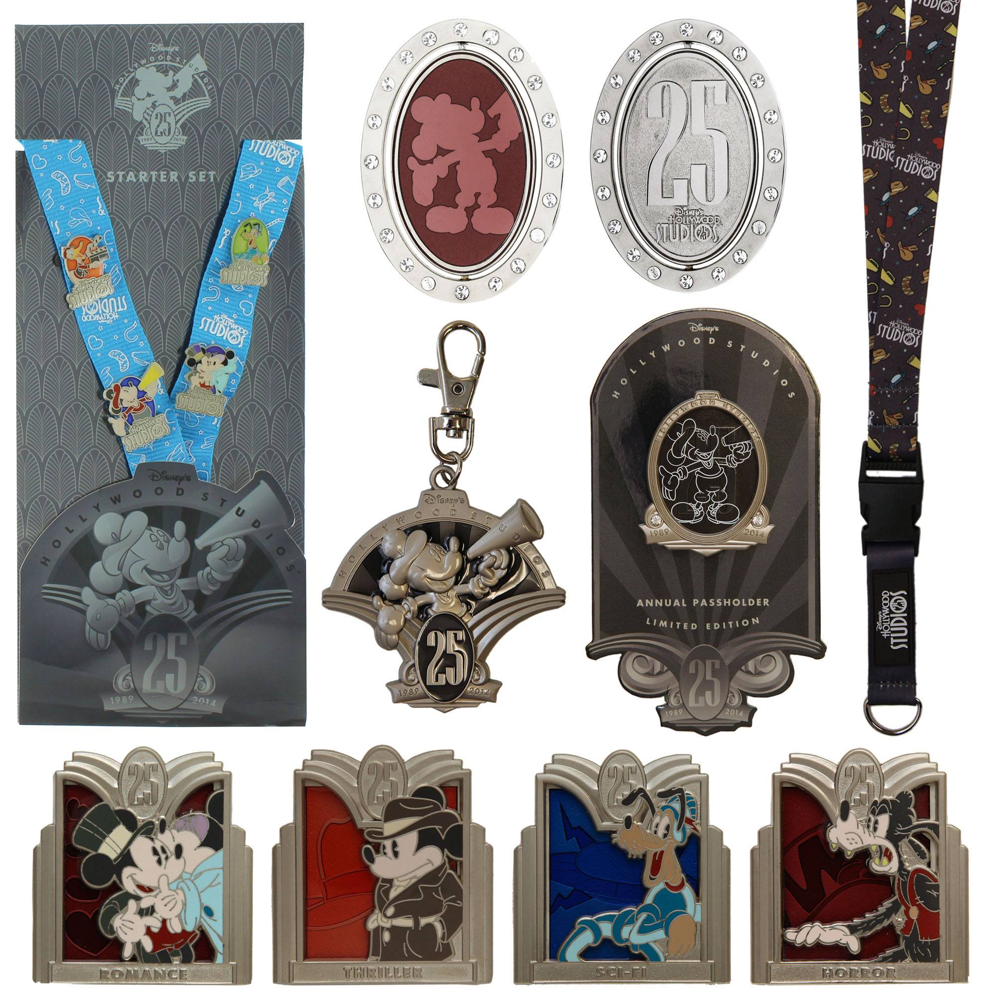 Disney's Hollywood Studios 25th anniversary merchandise - Key chains