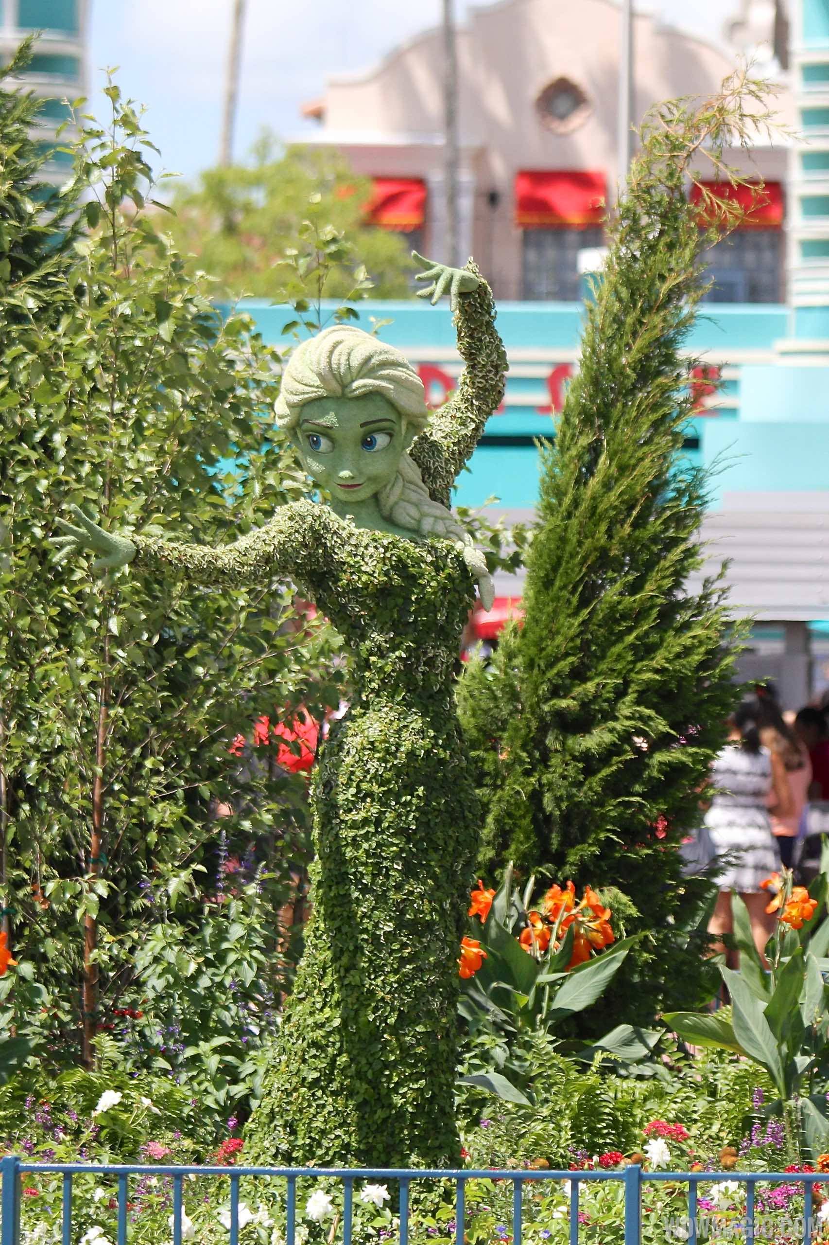 Elsa Frozen Topiary at Disney's Hollywood Studios