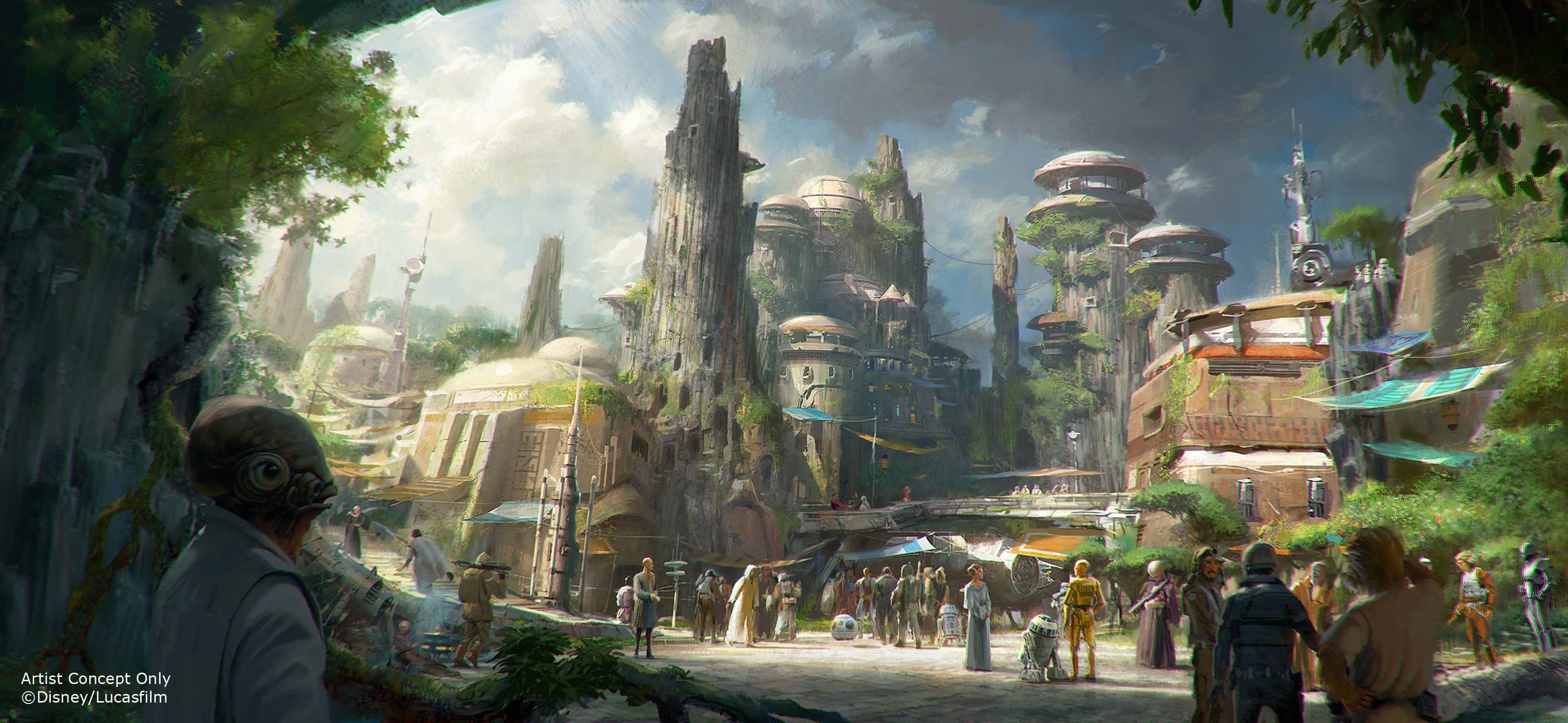 Star Wars themed land at Disney's Hollywood Studios concept art