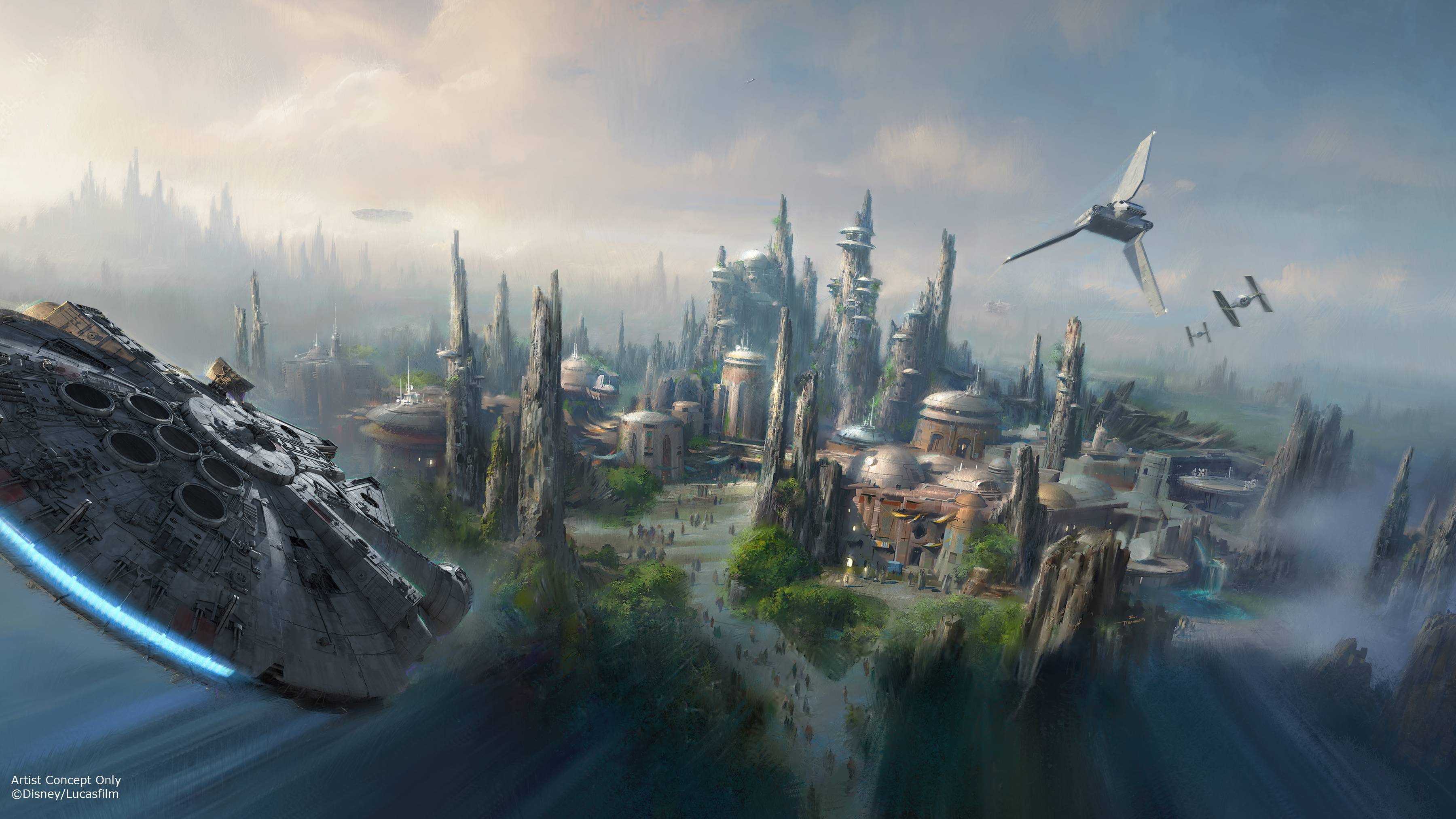 Star Wars themed land concept art