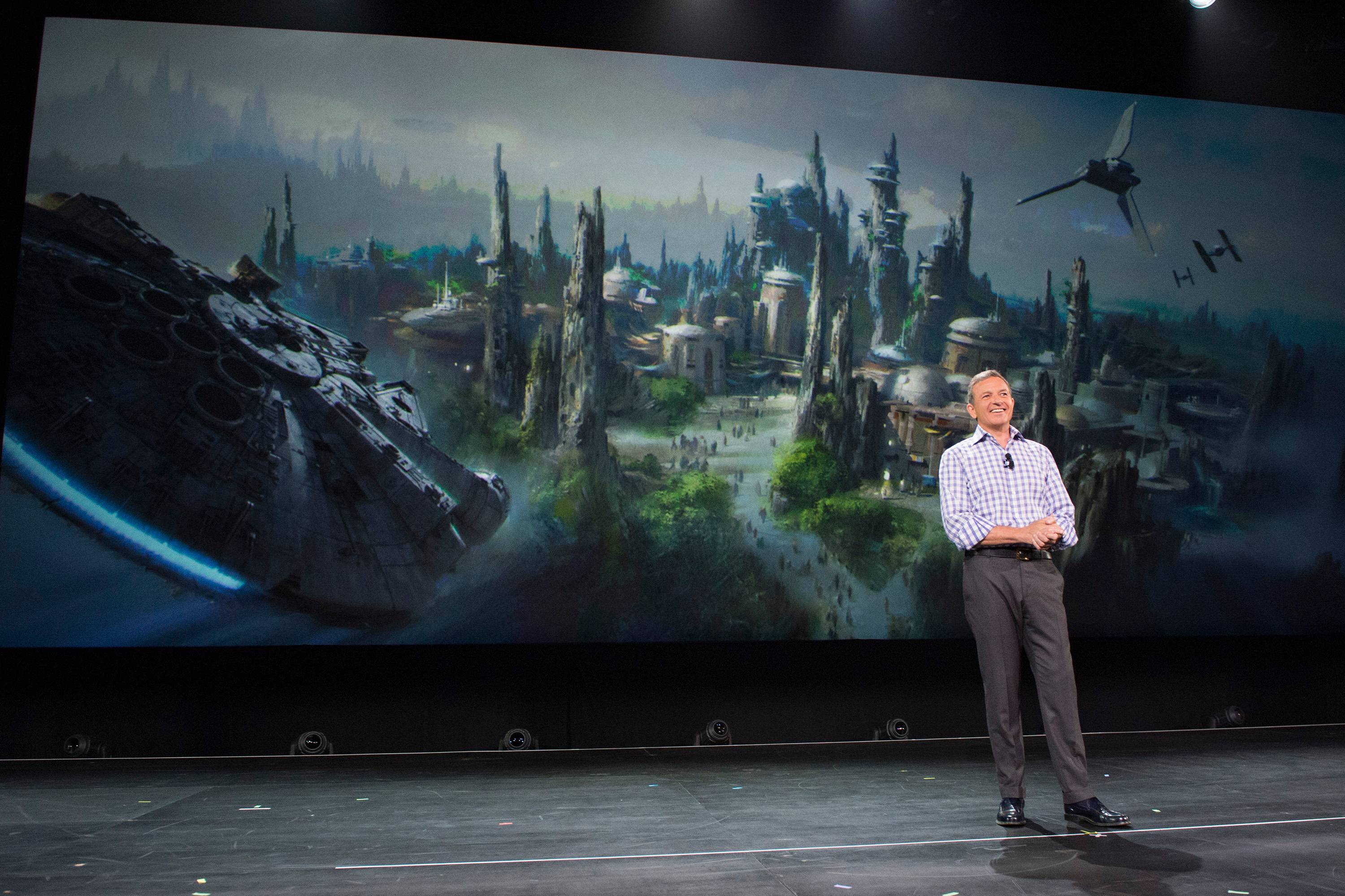 Bob Iger announcing Star Wars Land