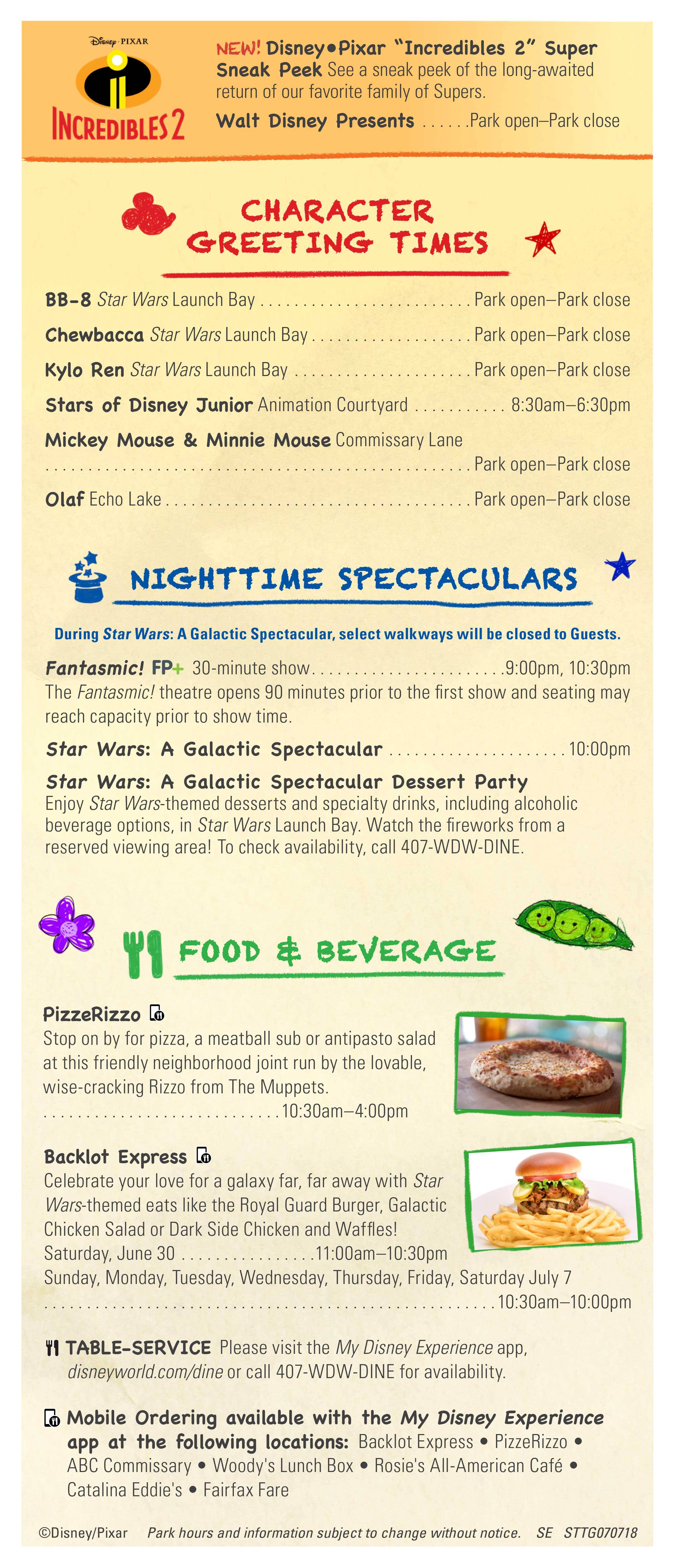 New Guide Map For Disney S Hollywood Studios With Toy Story Land Photo 2 Of 5