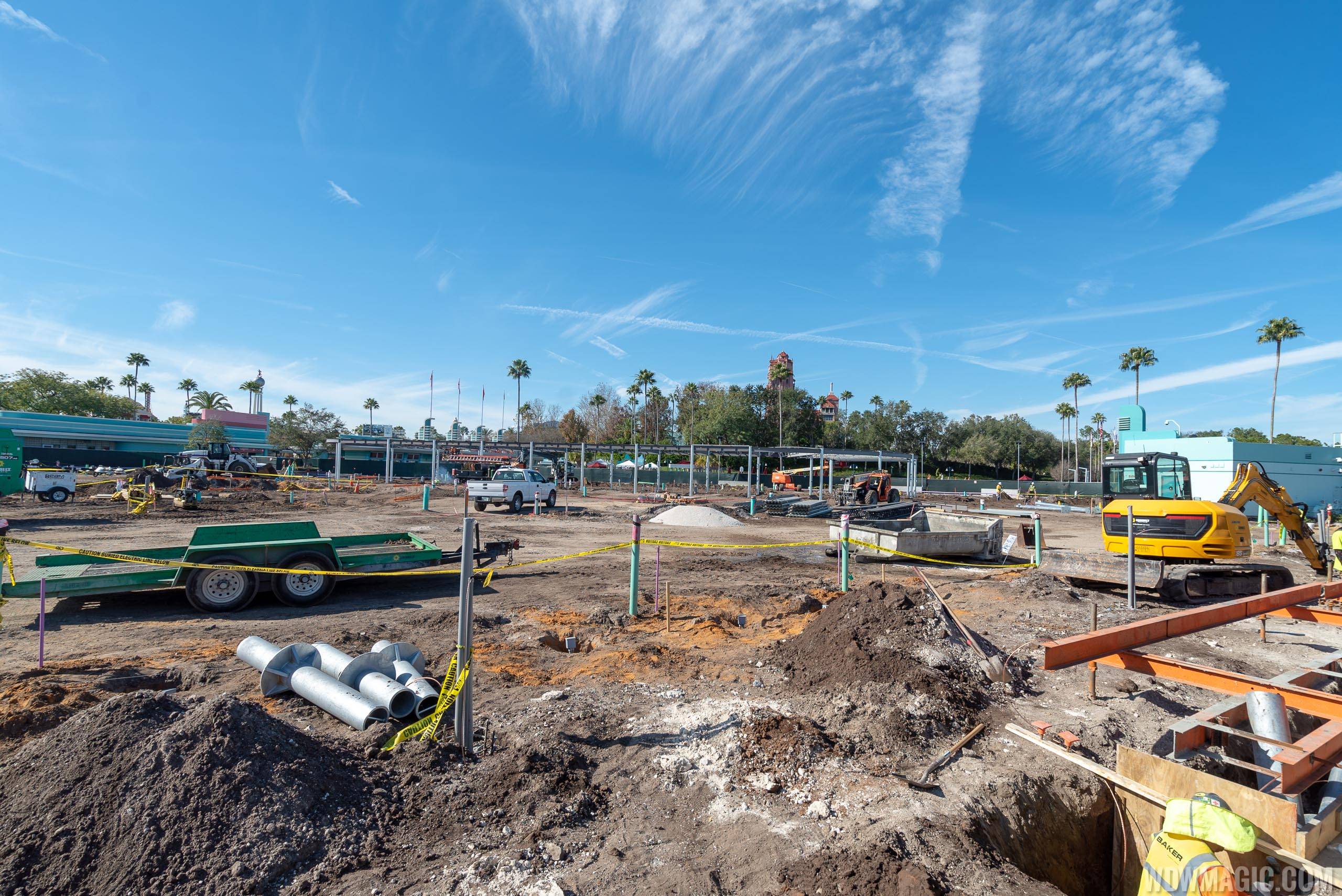 Disney's Hollywood Studios main entrance construction - January 2019