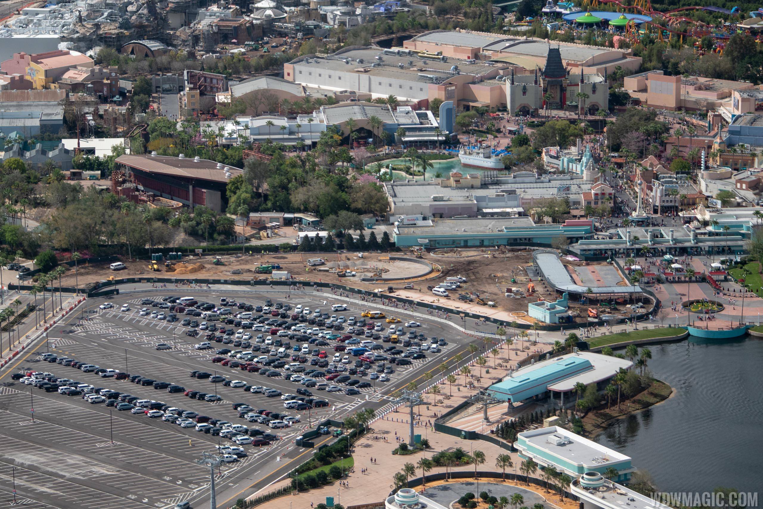 Disney's Hollywood Studios main entrance construction - February 2019