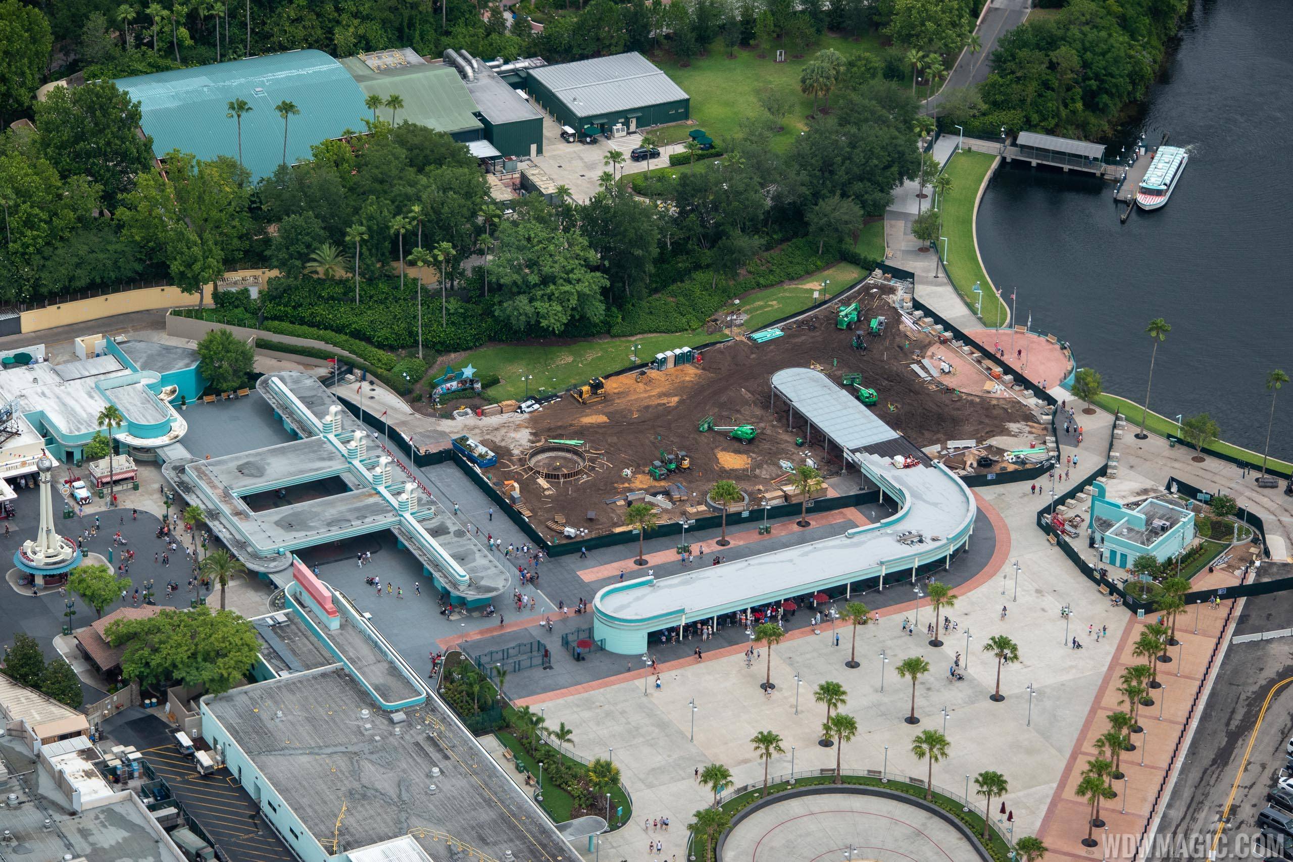 PHOTOS - Aerial view of the new Disney's Hollywood Studios entrance area under construction