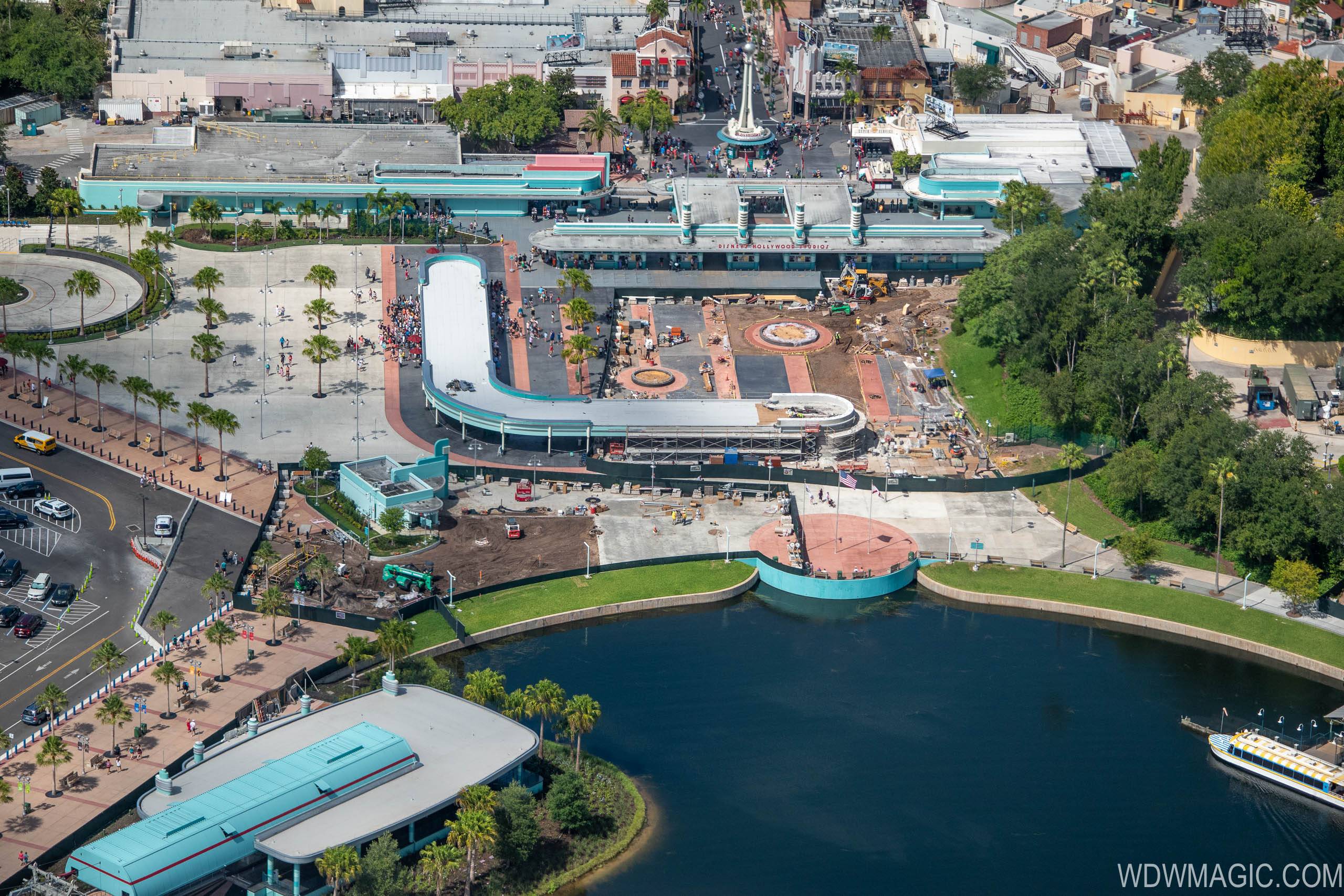 PHOTOS - Work continues on the main entrance at Disney's Hollywood Studios