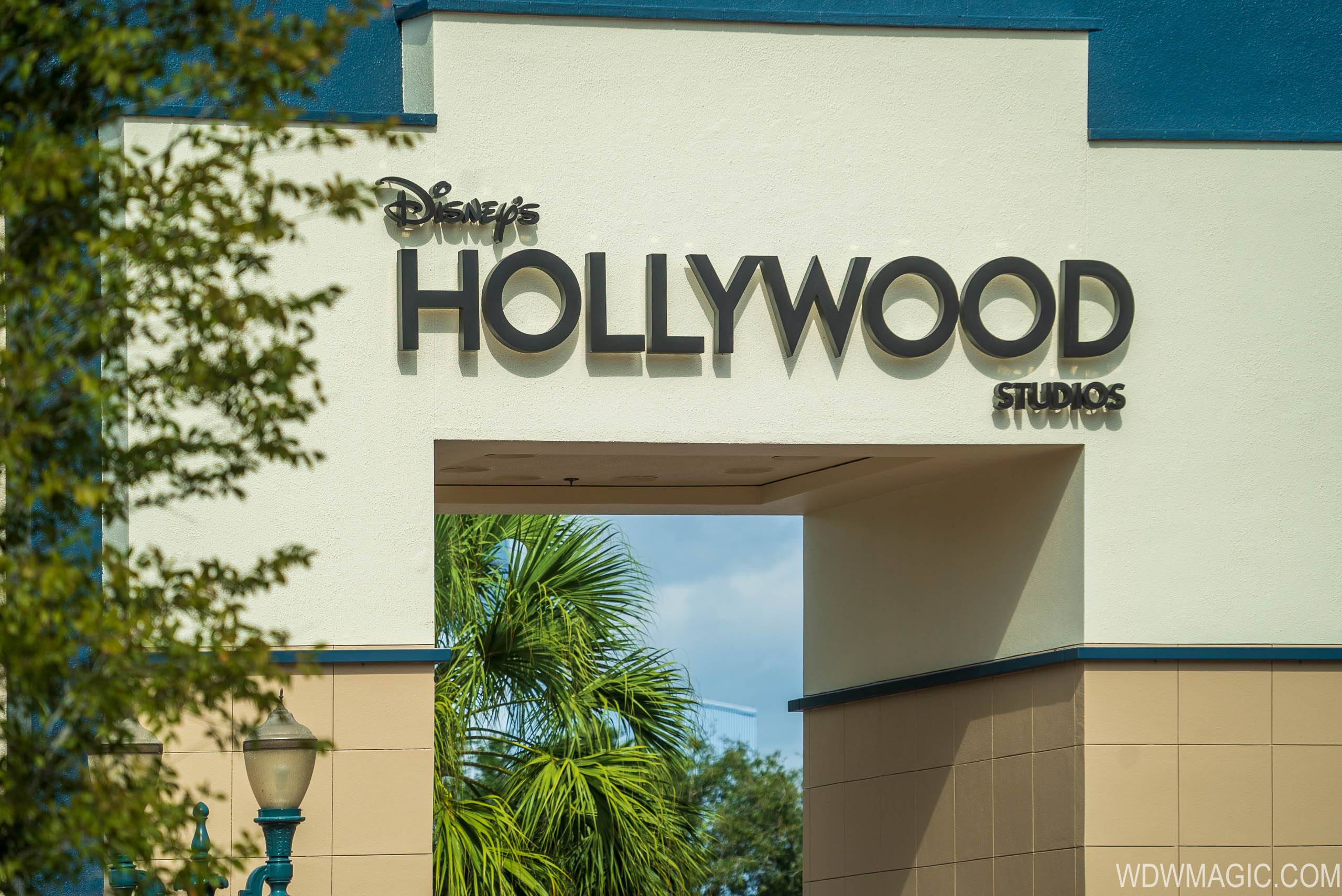 PHOTOS - Disney's Hollywood Studios archway with new logo