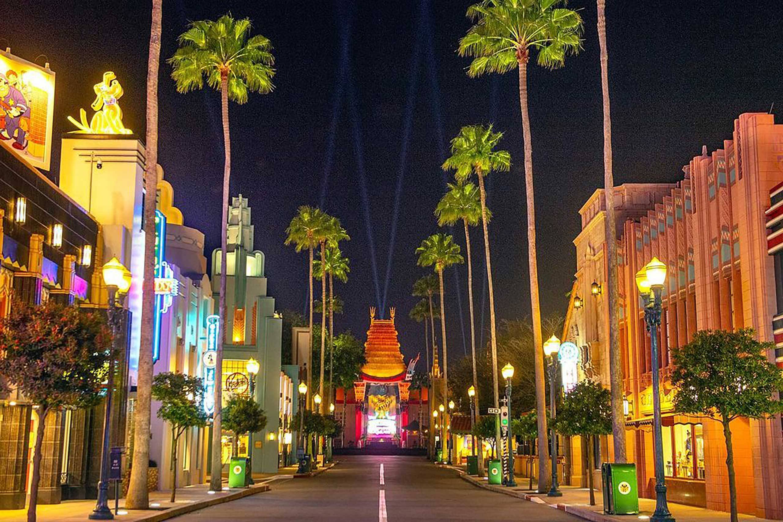 Spotlights return to Disney's Hollywood Studios with new lighting at the Chinese Theatre