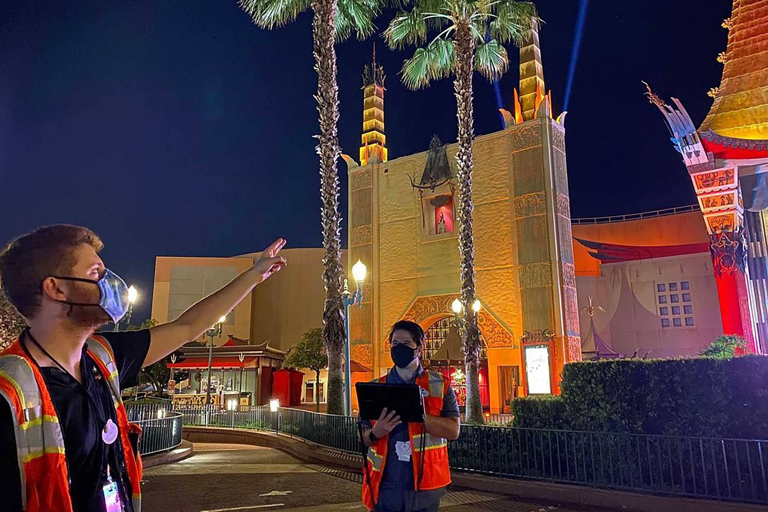 New lighting at the Chinese Theater
