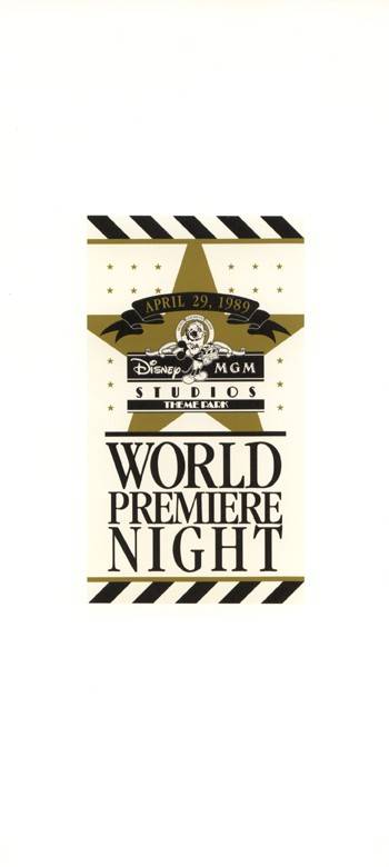 World Premiere Night Brochure