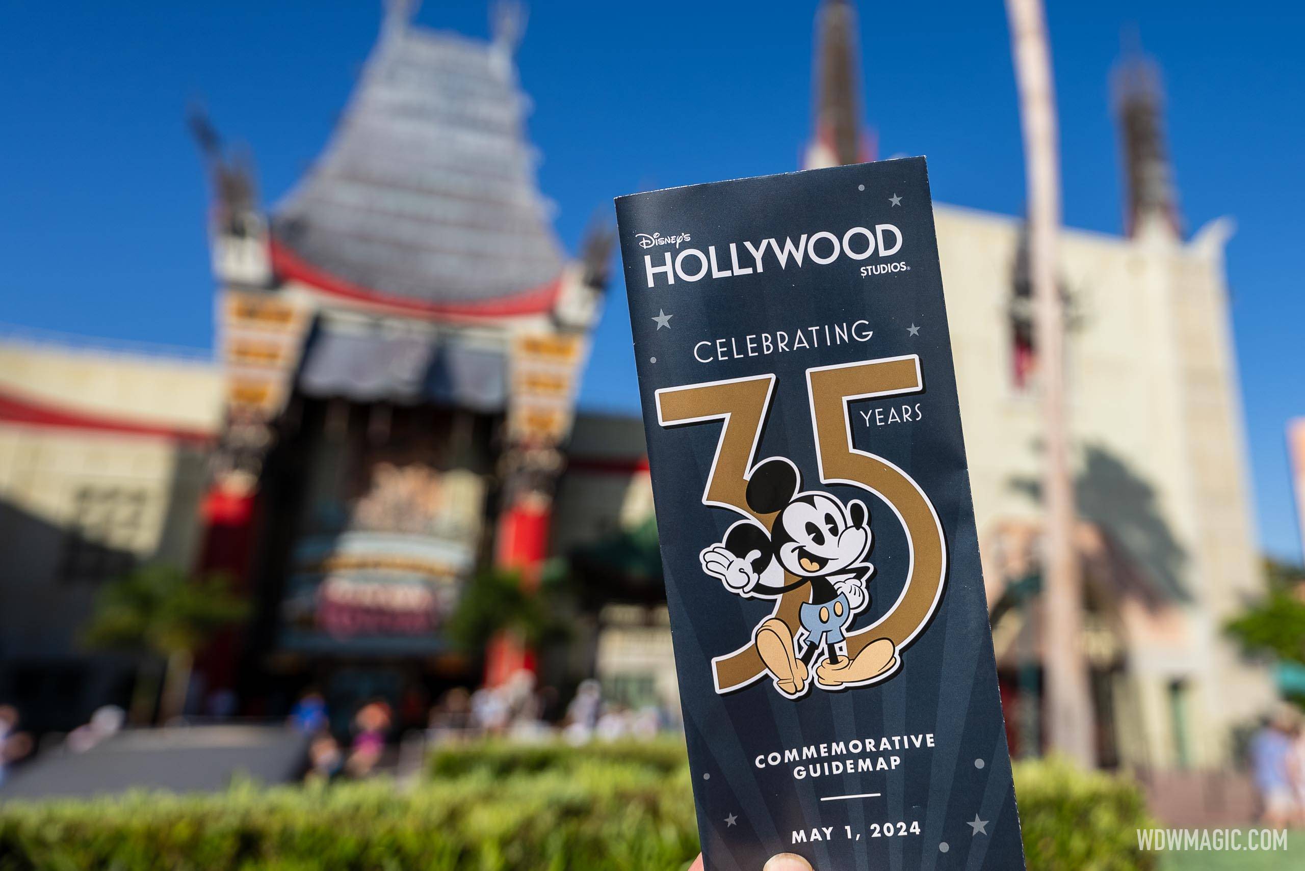 Disney's Hollywood Studios 35th anniversary guidemap 