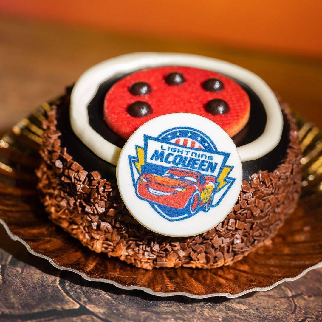 Lightning McQueen Spare Tire at Rosie's All-American Café