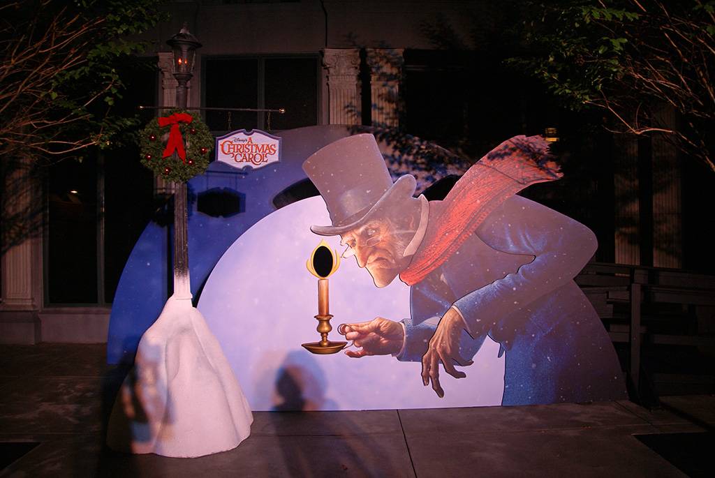 A Christmas Carol photo op at Disney's Hollywood Studios