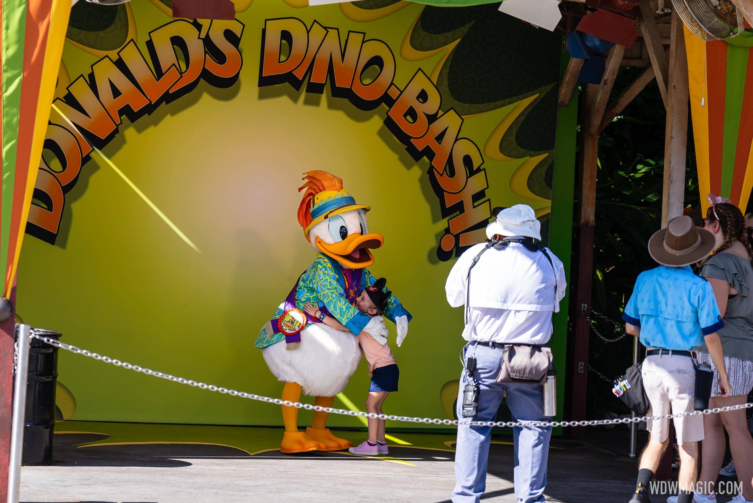 Donald and Daisy at Dino Bash September 2022