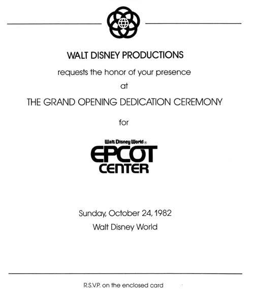 Epcot Opening Gala tickets