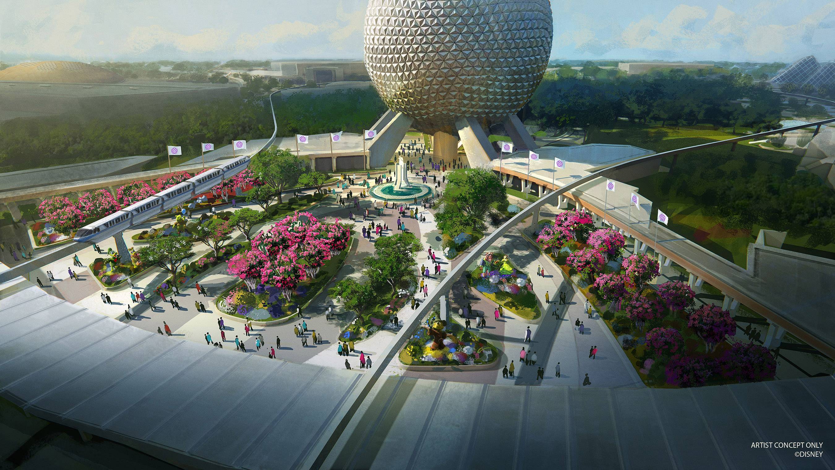 PHOTO - New design for Epcot's main entrance revealed