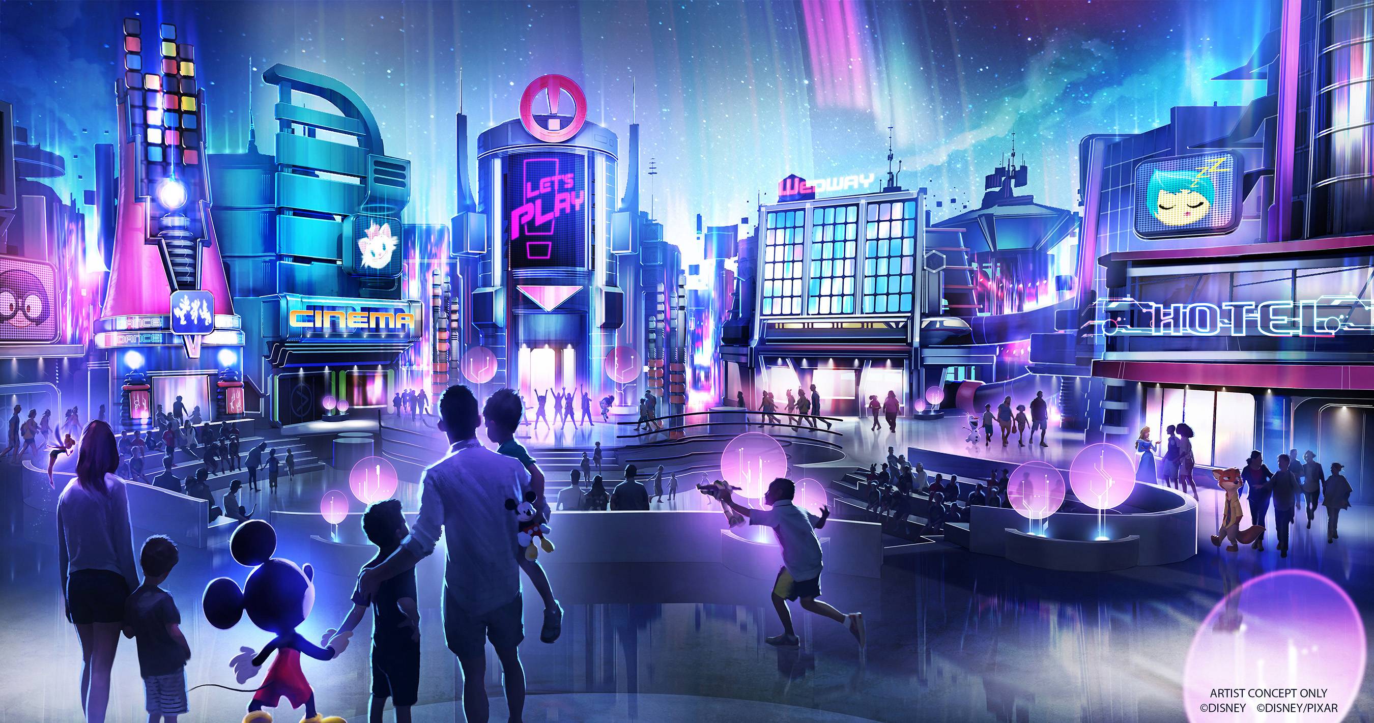Concept art of Epcot's new Play Pavilion