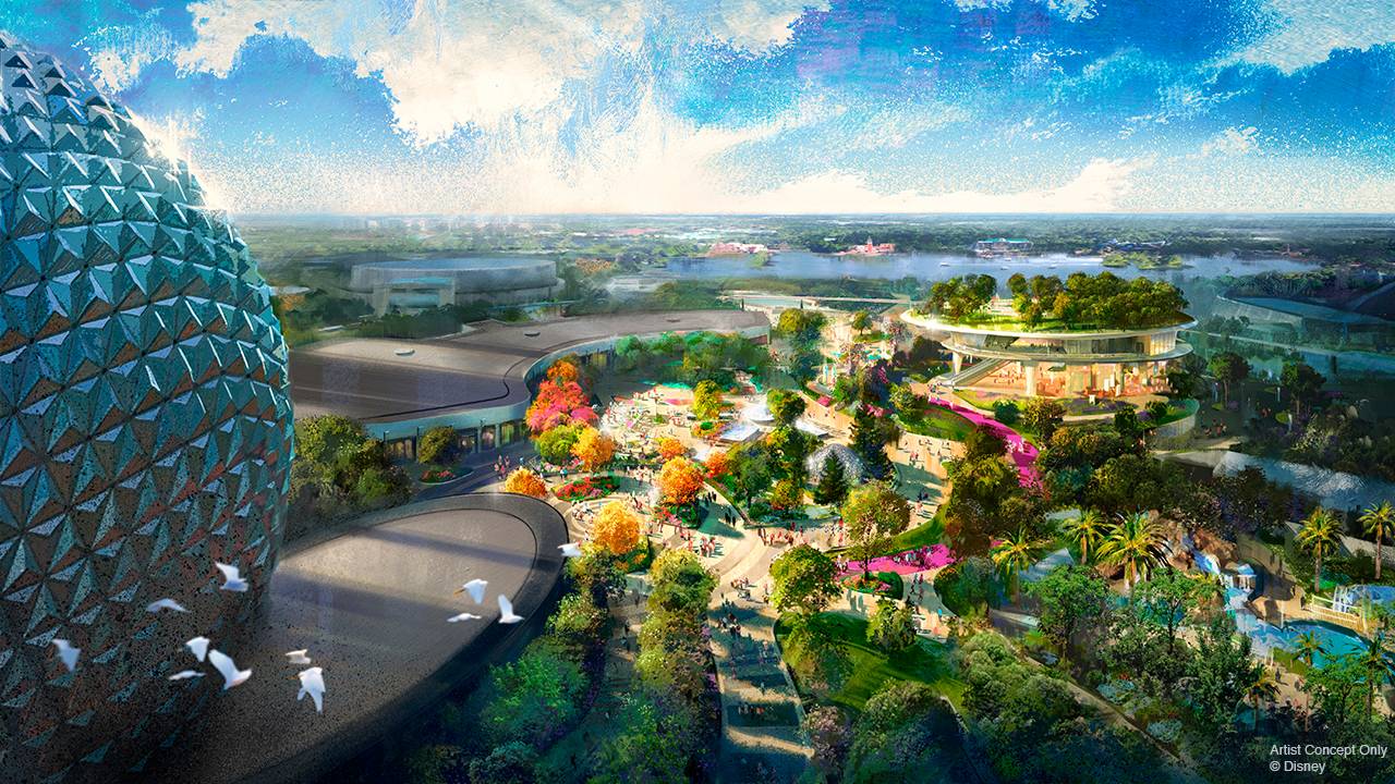 Epcot new central spine concept art