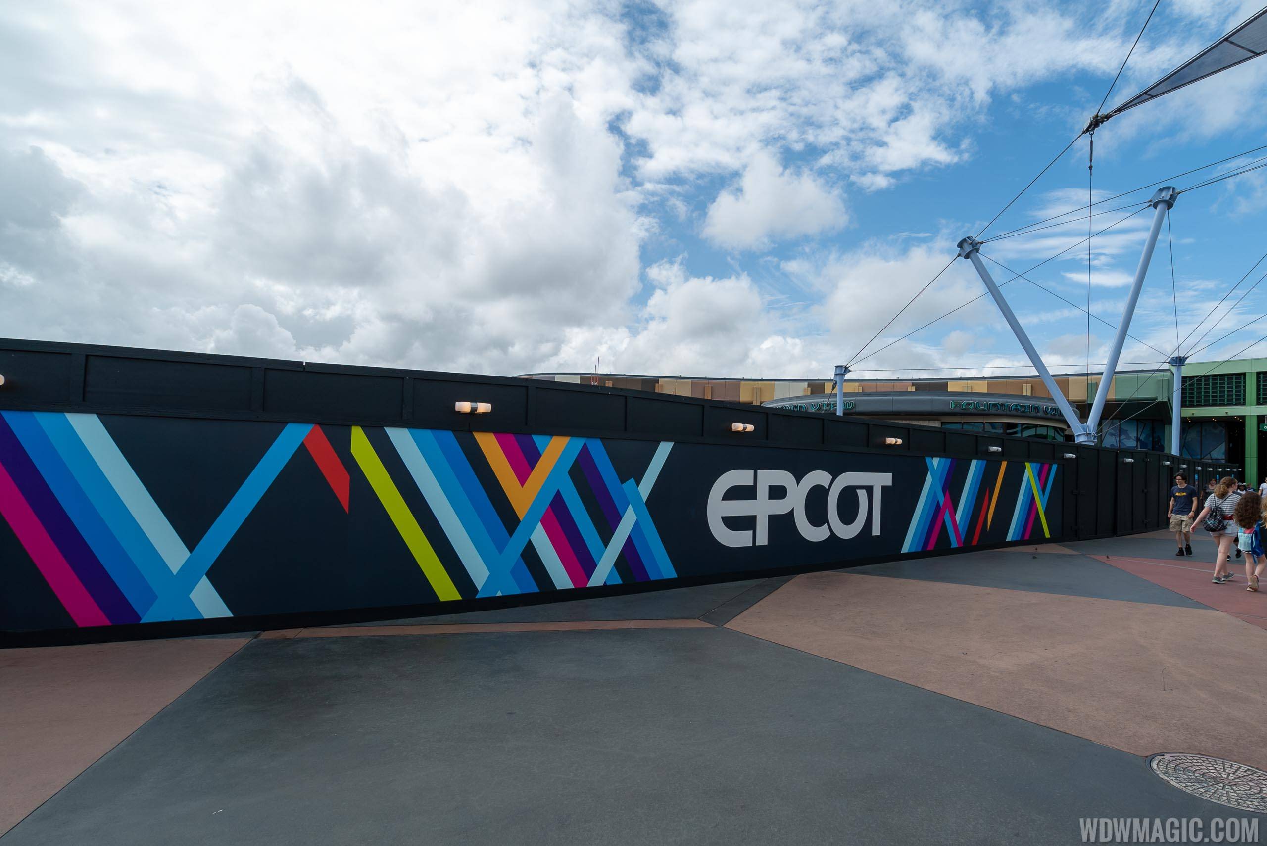 Epcot central area construction - October 2019