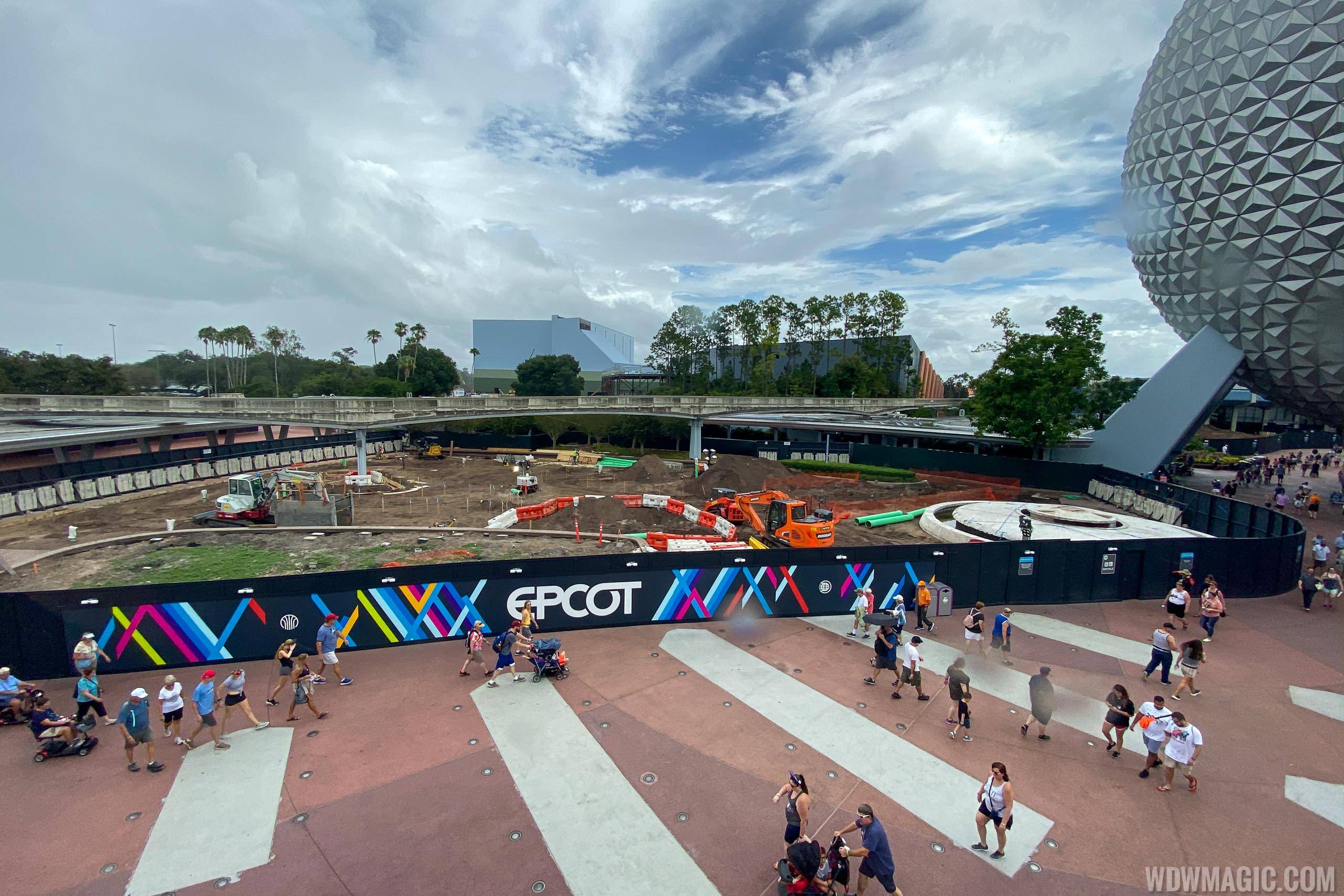 PHOTOS - A look at ground clearing and demolition in Epcot's central area