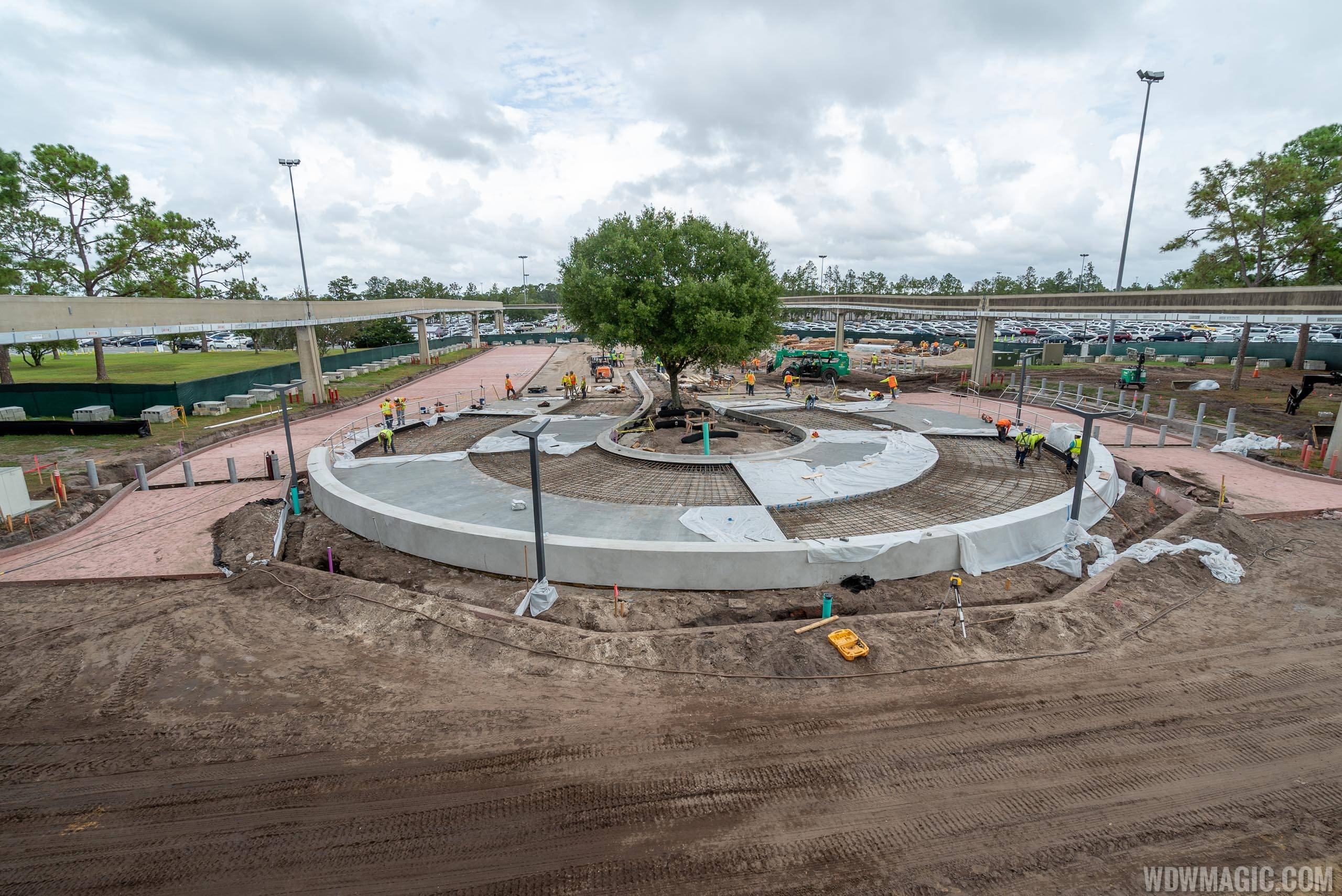 PHOTOS - Construction update from the new Epcot tram stop and arrival area