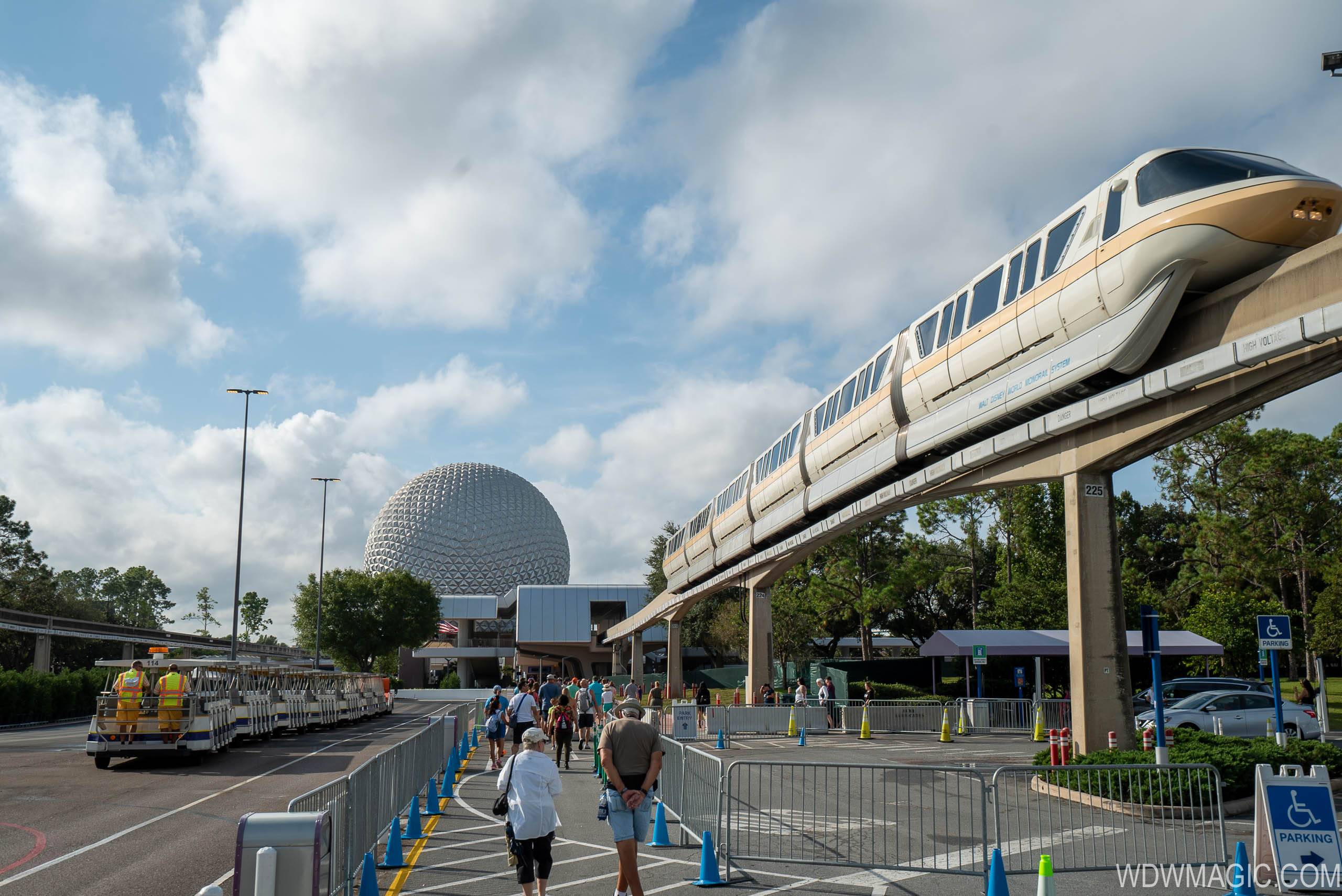 New Epcot tram loop and entrance