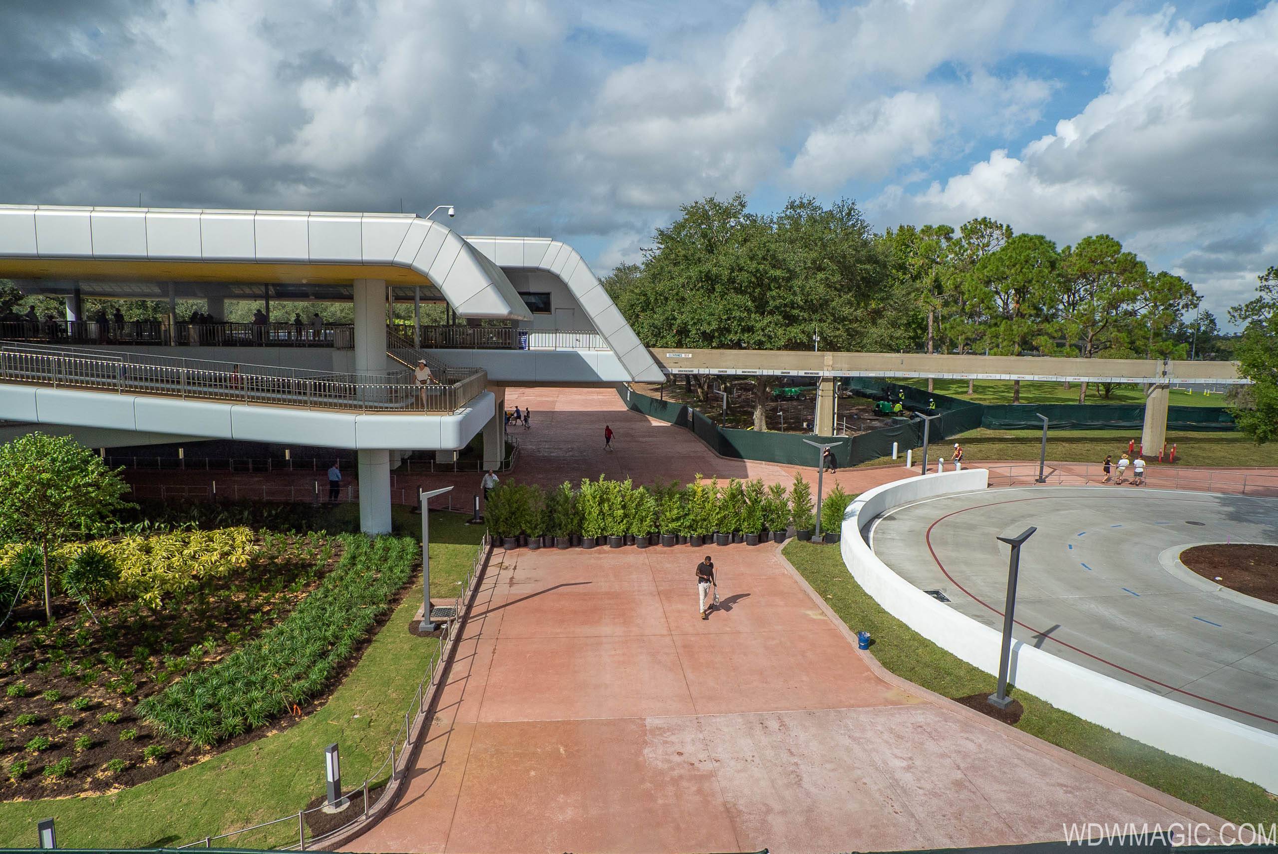 New Epcot tram loop and entrance