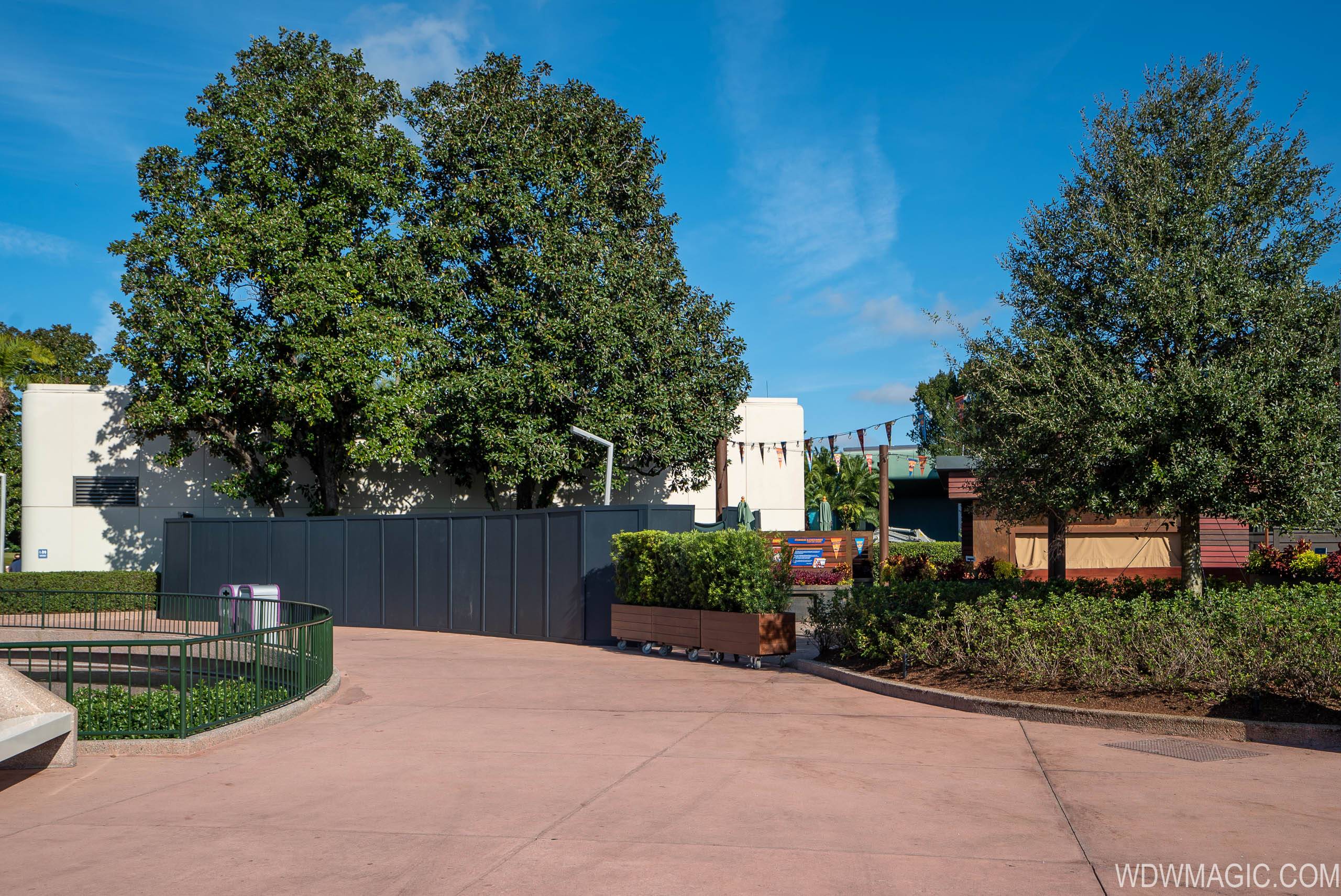 Epcot Future World West Demolition and Construction Walls - December 2019