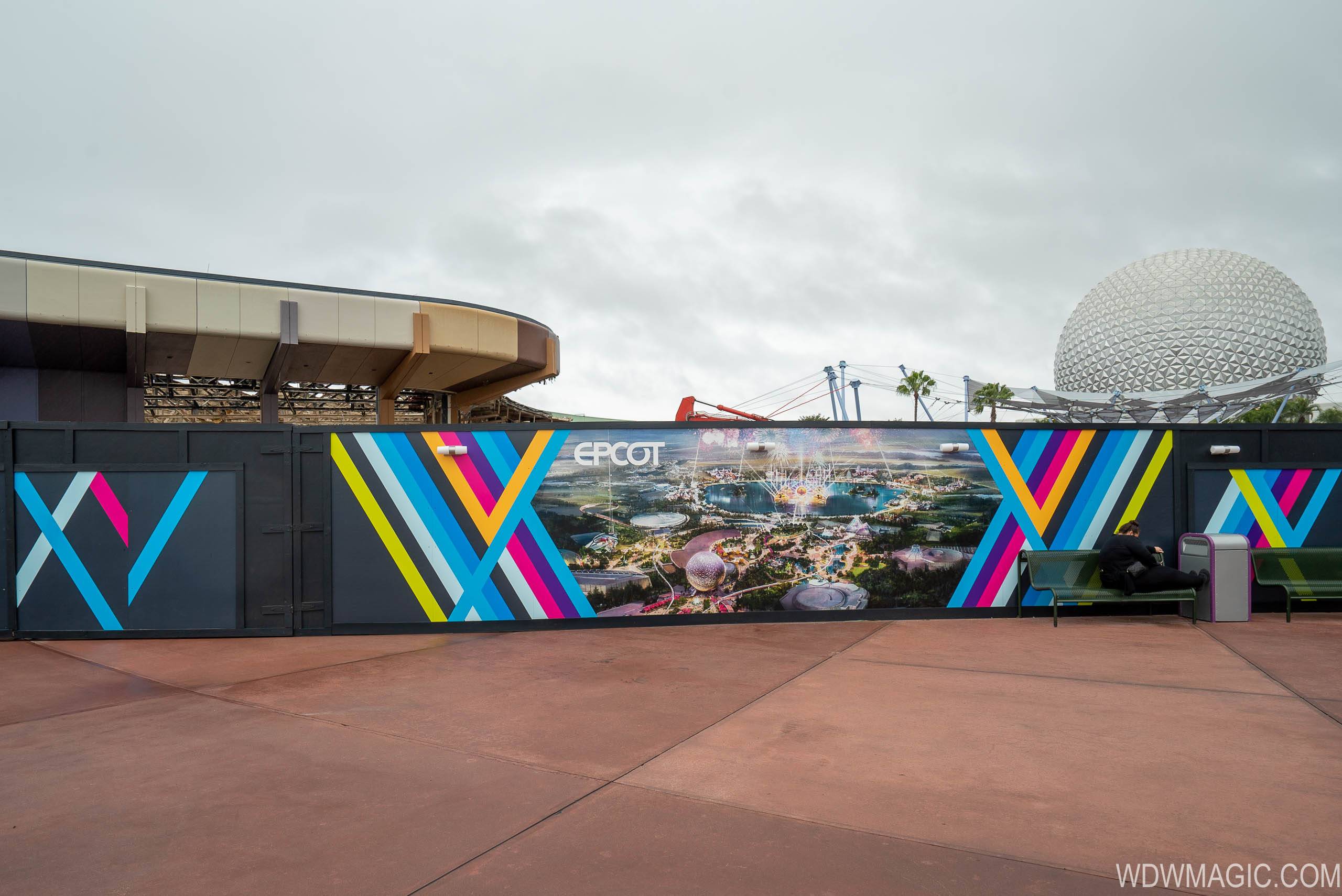 Epcot Future World West Demolition and Construction Walls 